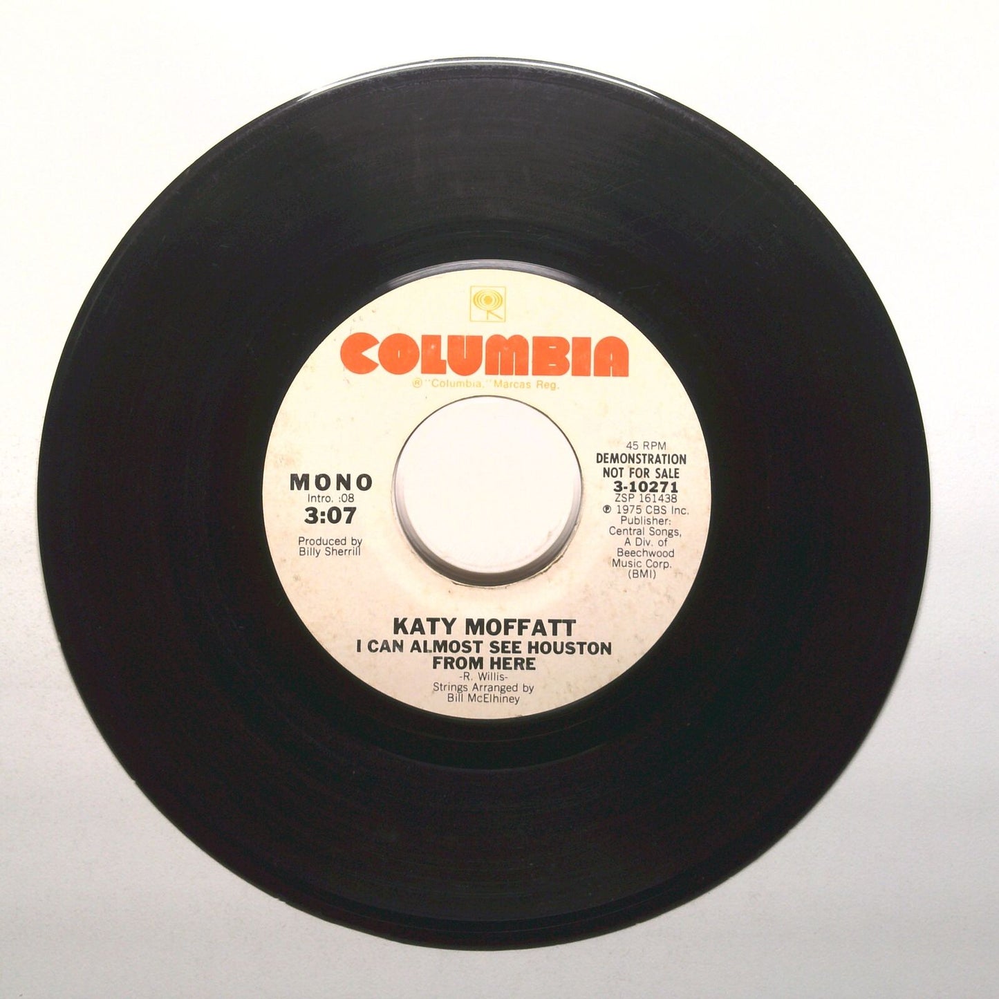 Katy Moffatt - i Can Almost See Houston From Here - Demo - Vinyl 45 RPM 7"