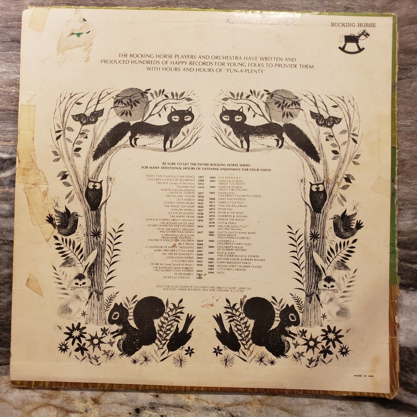Smokey The Bear - 5092 Vinyl Record LP (POOR)