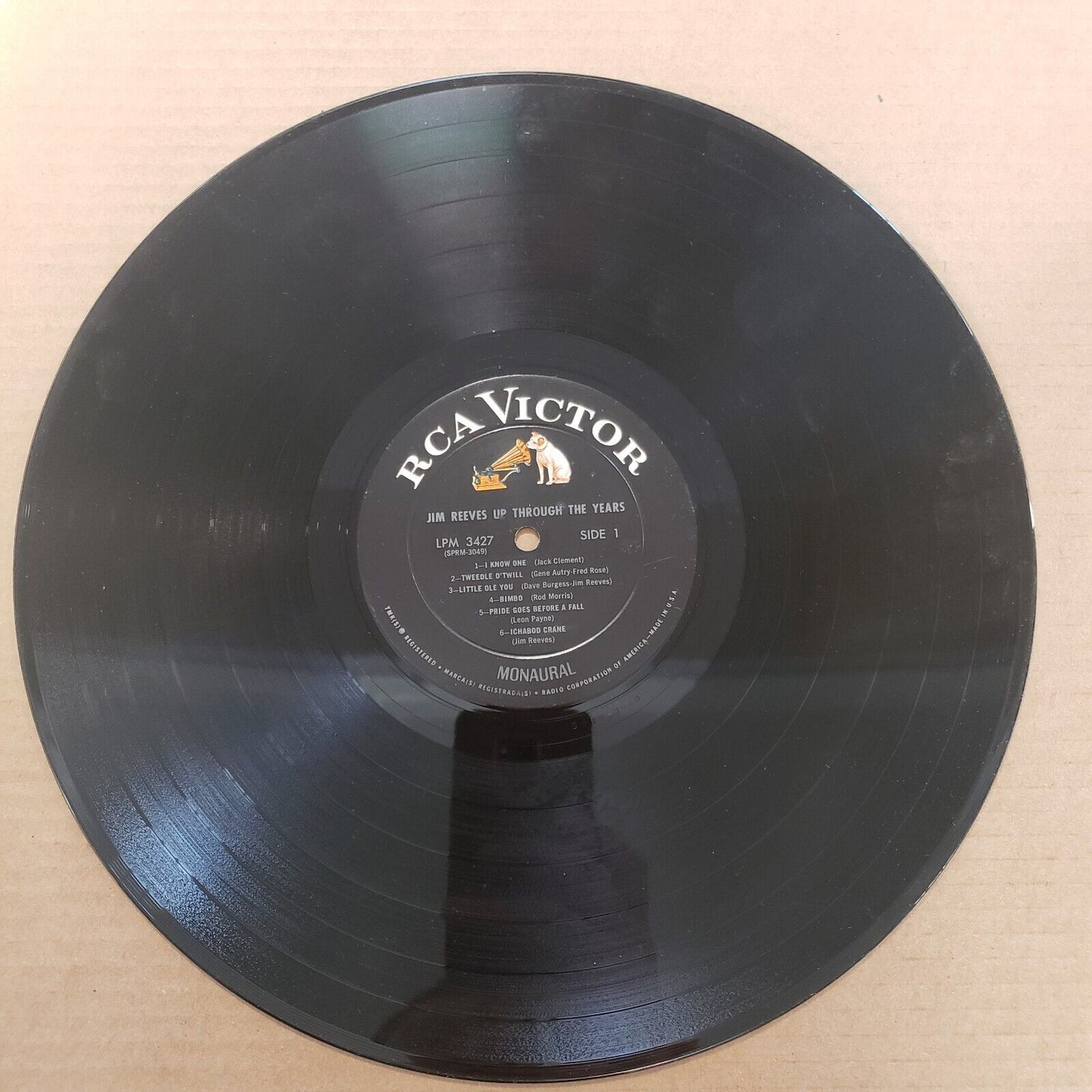 Jim Reeves - Up Through The Years - LPM 3427 Vinyl Record LP