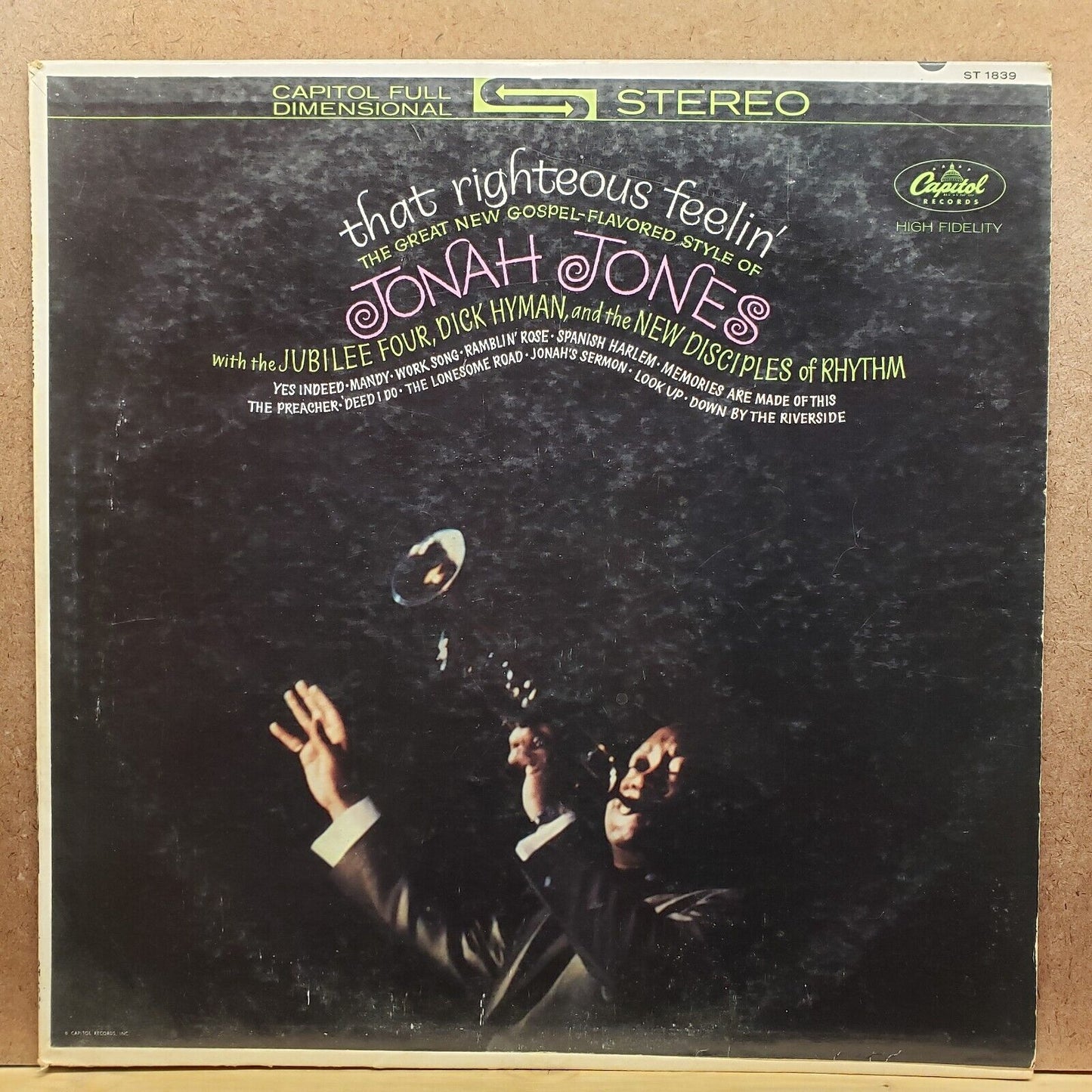Jonah Jones - That Righteous Feelin' - ST 1839 - Vinyl Record LP