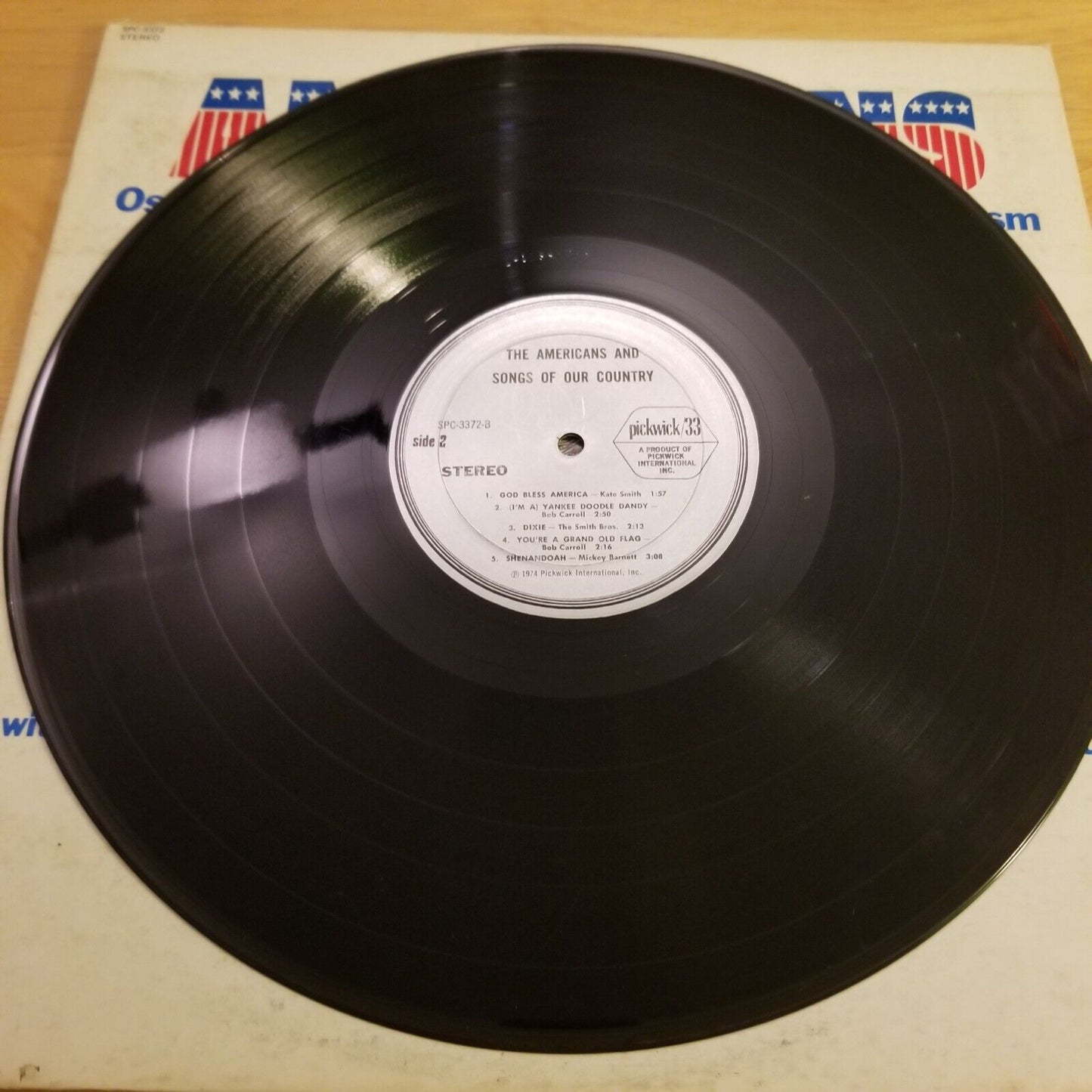The Americans And Songs Of Our Country - SPC-3372 Vinyl Record LP