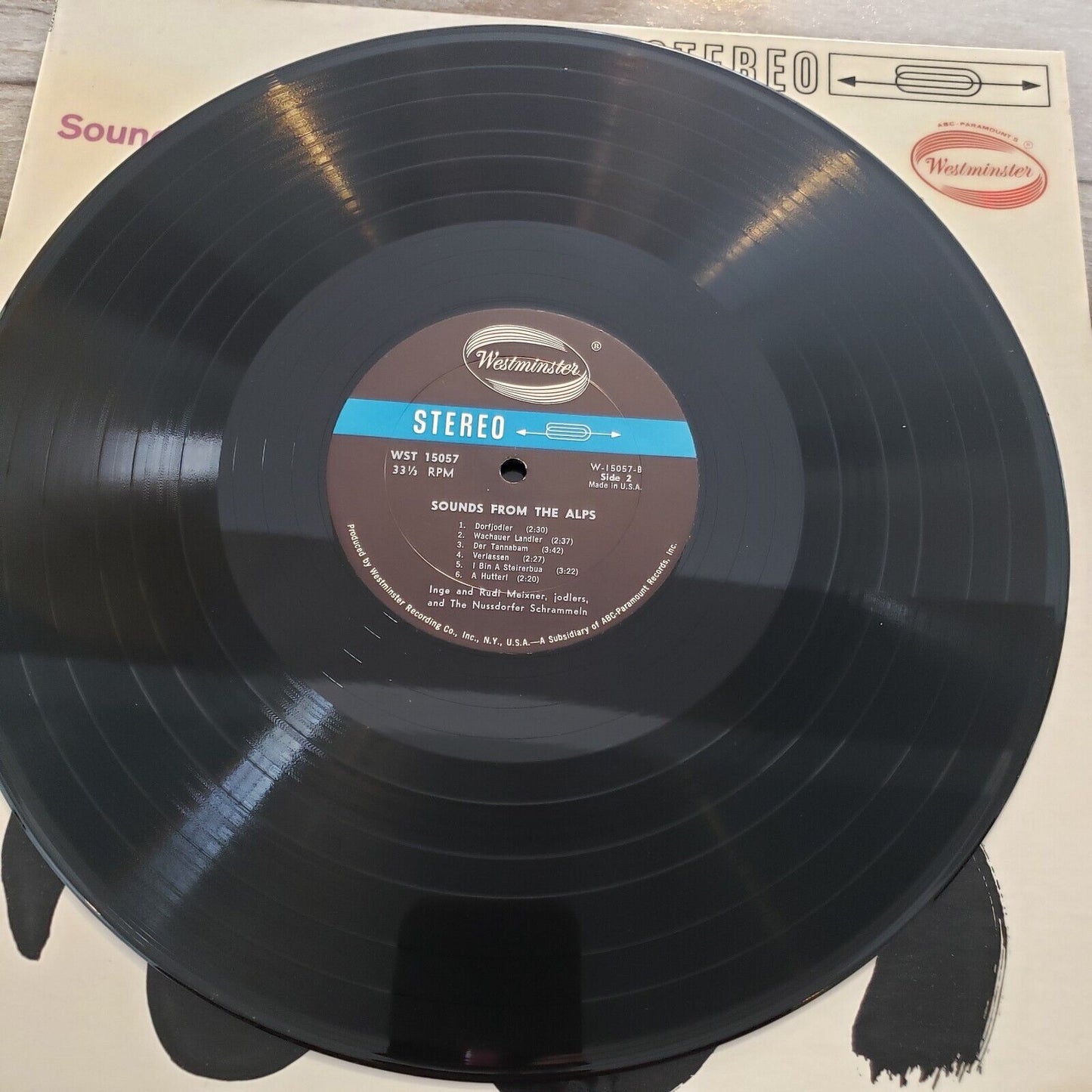 Sounds From The Alps - WST 15057 Vinyl Record LP