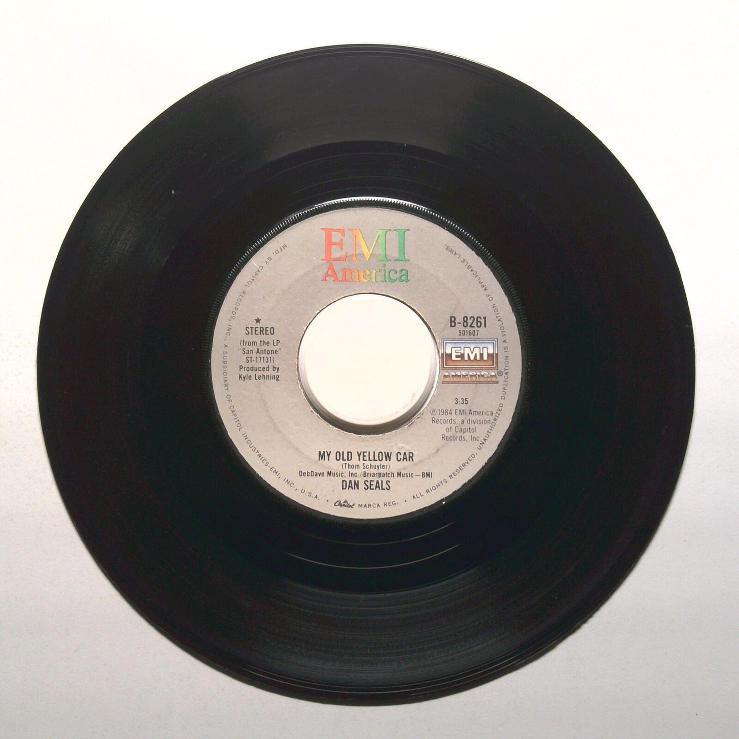 Dan Seals - My Old Yellow Car; Oh These Nights - Vinyl Record 45 RPM 7"