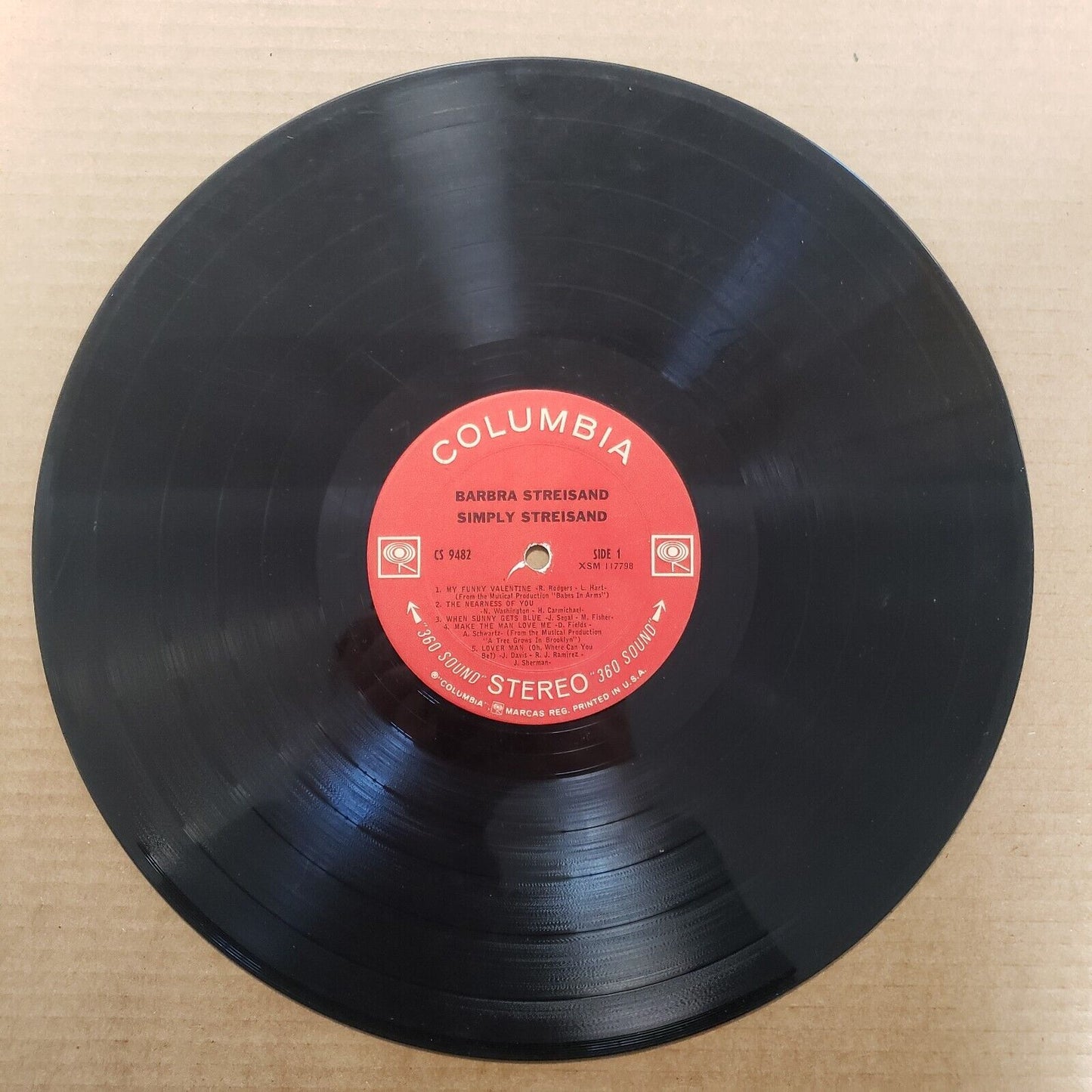 Barbara Streisand - Simply Streisand - CS 9482 Vinyl Record LP