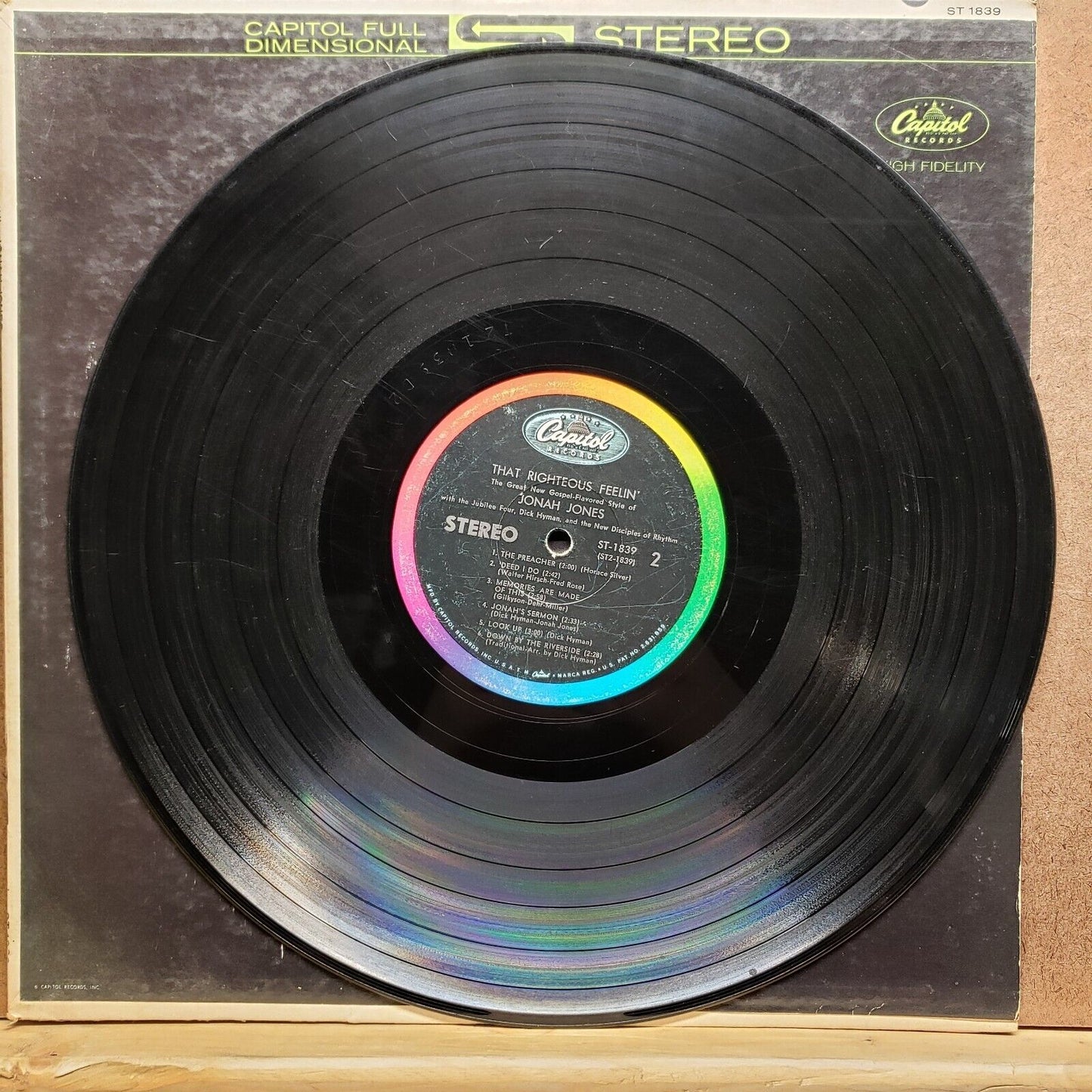 Jonah Jones - That Righteous Feelin' - ST 1839 - Vinyl Record LP