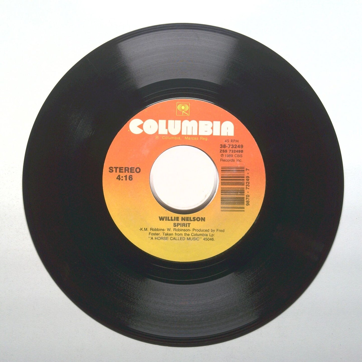 Willie Nelson - The Highway; Spirit - Vinyl 45 RPM 7"