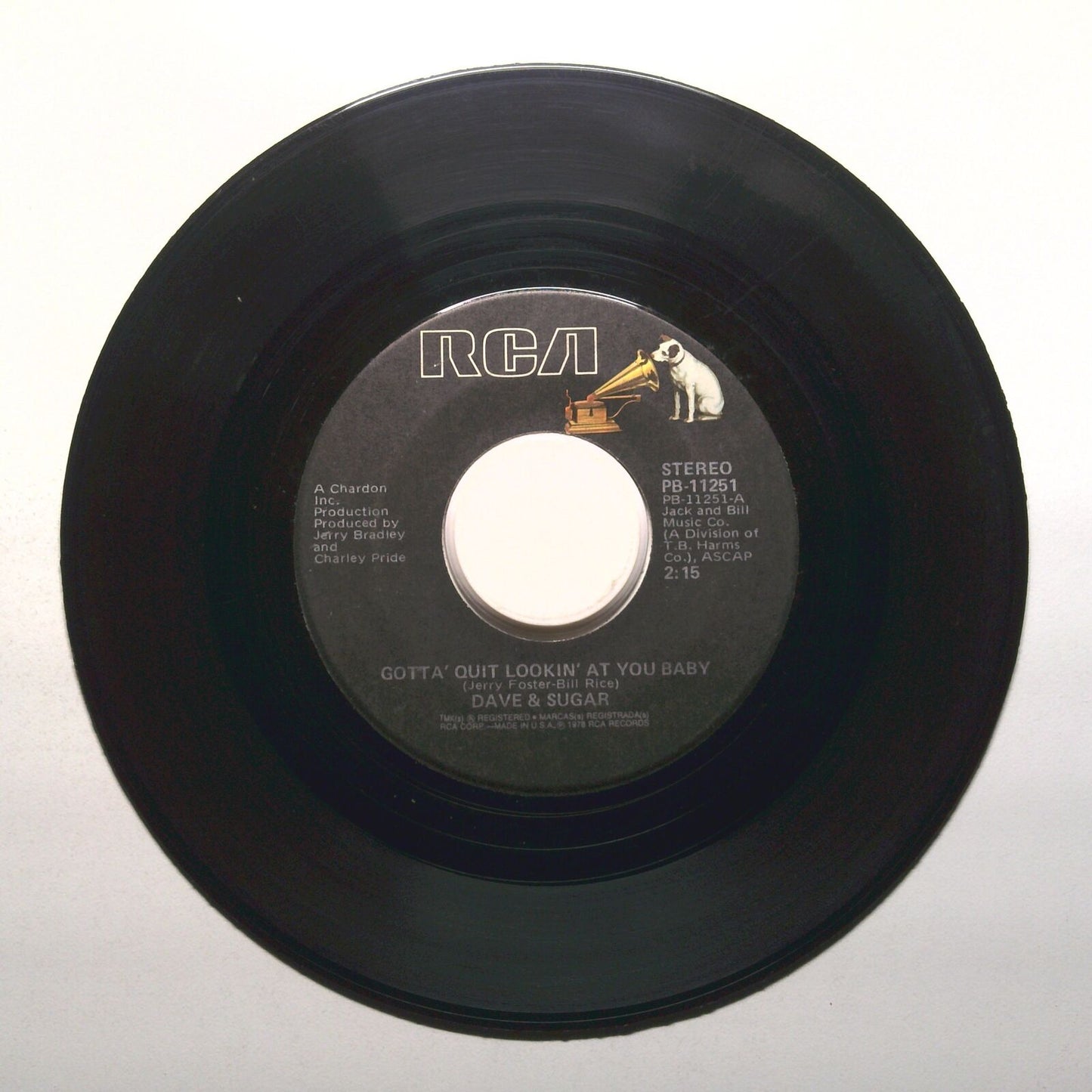Dave & Sugar - We Are The One; Gotta Quit Lookin' At You Baby - Vinyl 45 RPM 7"