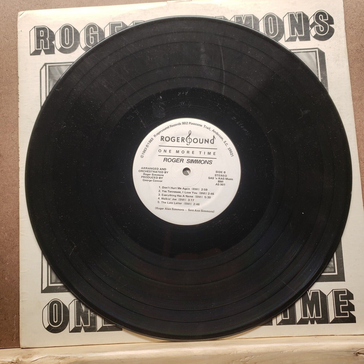 Roger Simmons - One More Time - 1983 - Vinyl Record LP