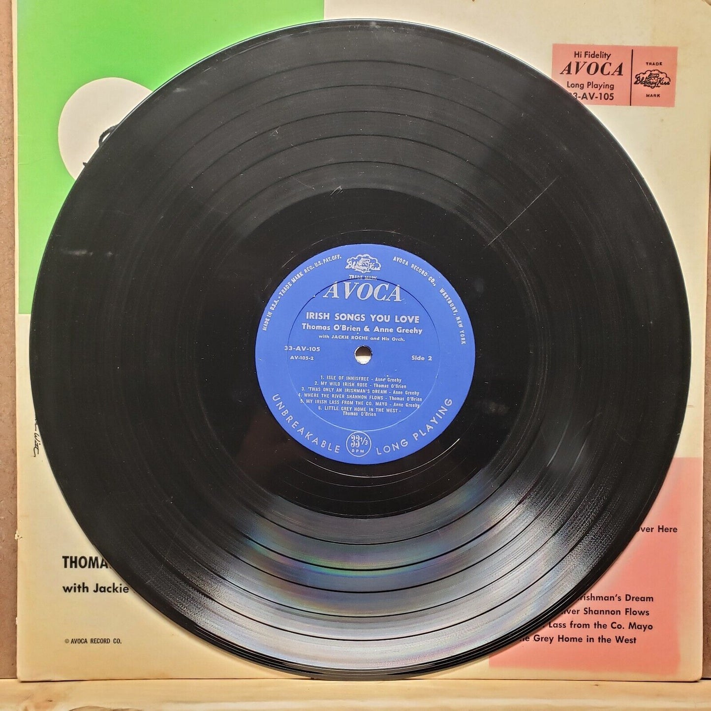 Thomas O'Brien & Anne Greehy - Irish Songs You Love - Vinyl Record LP