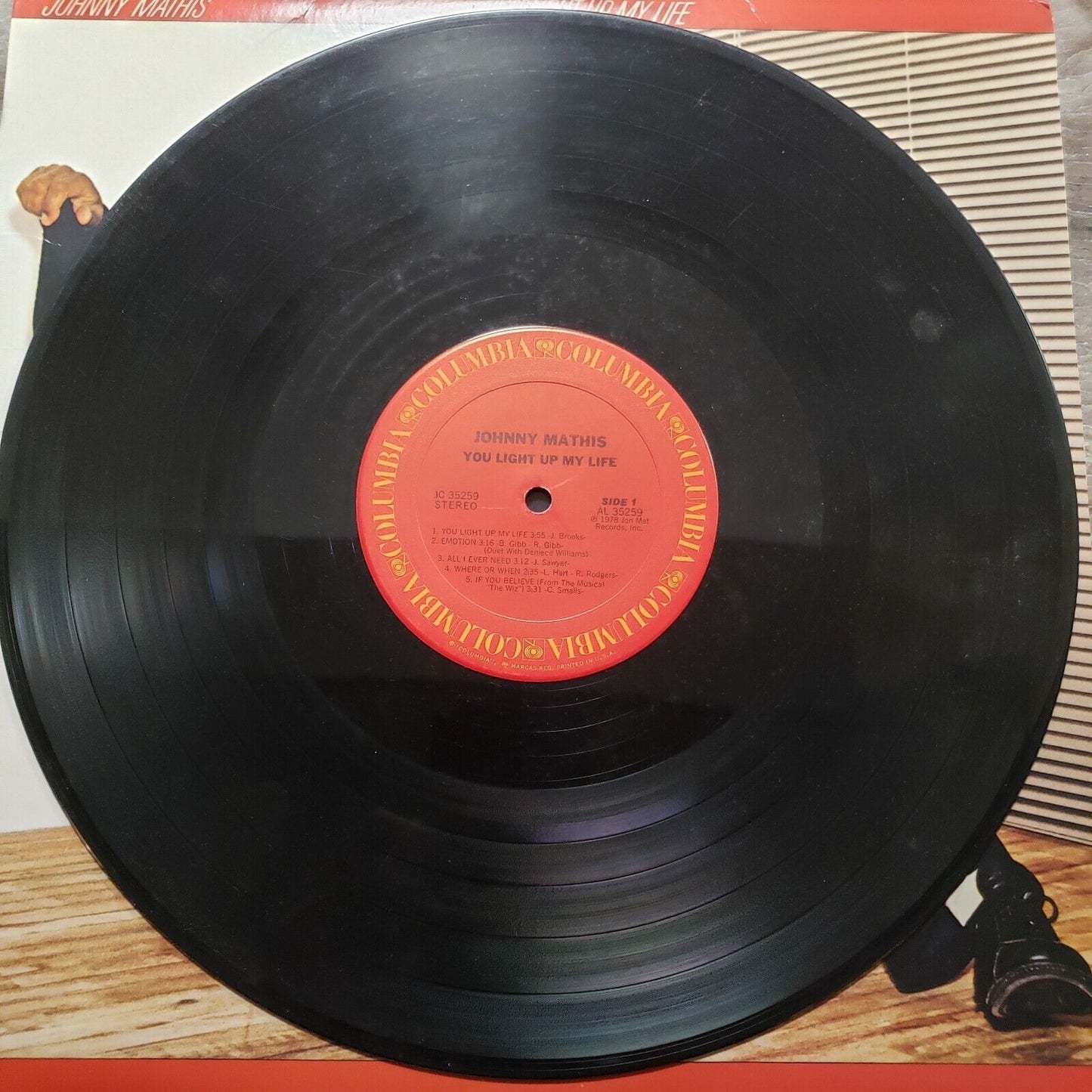 Johnny Mathis - You Light Up My Life - 1978 JC 35259 Vinyl Record LP