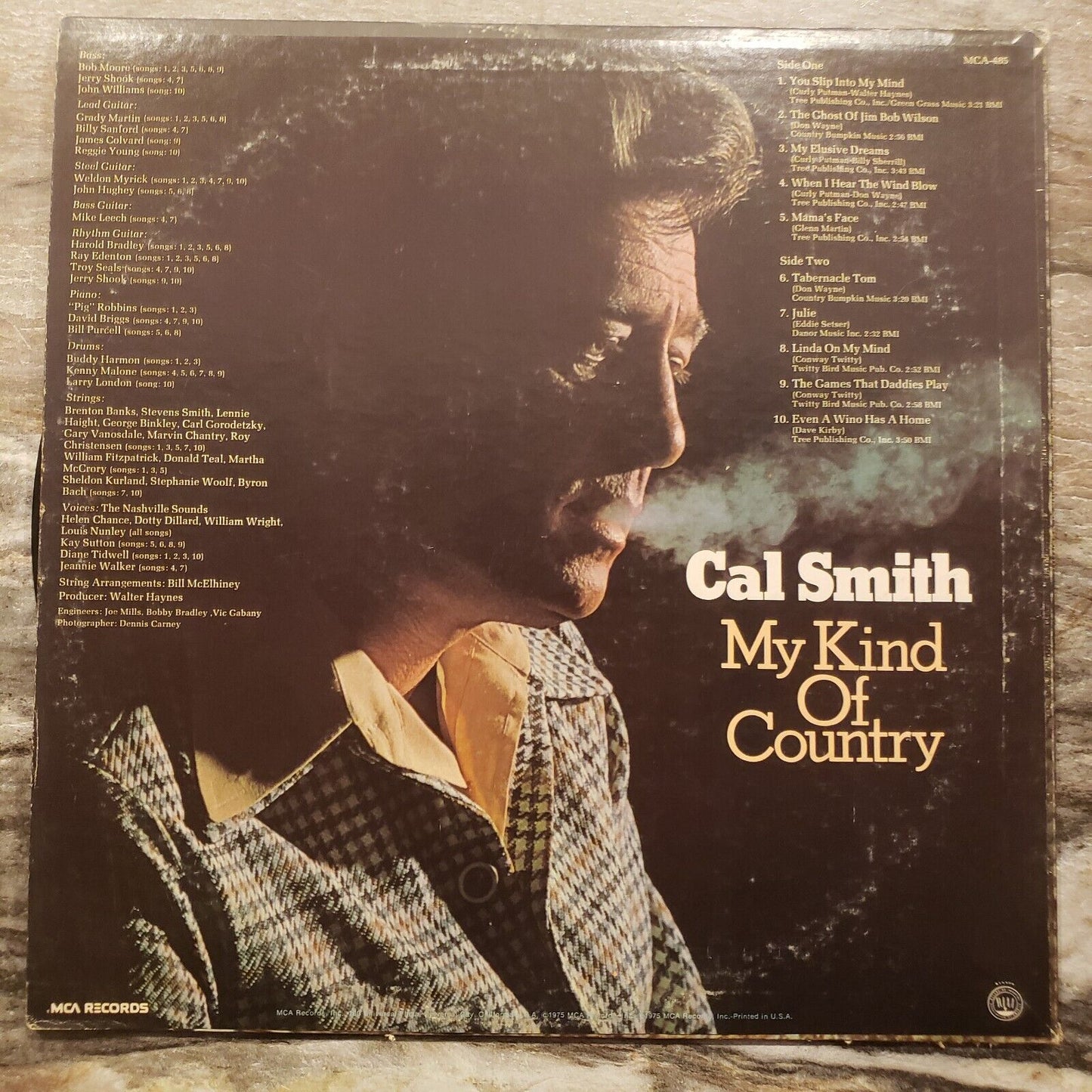 Cal Smith - My Kind Of Country - MCA-485 Vinyl Record LP (POOR)