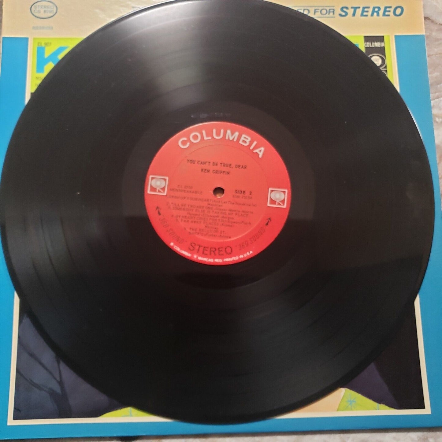 Ken Griffin - You Can't Be True, Dear - CS 8790 Vinyl Record LP