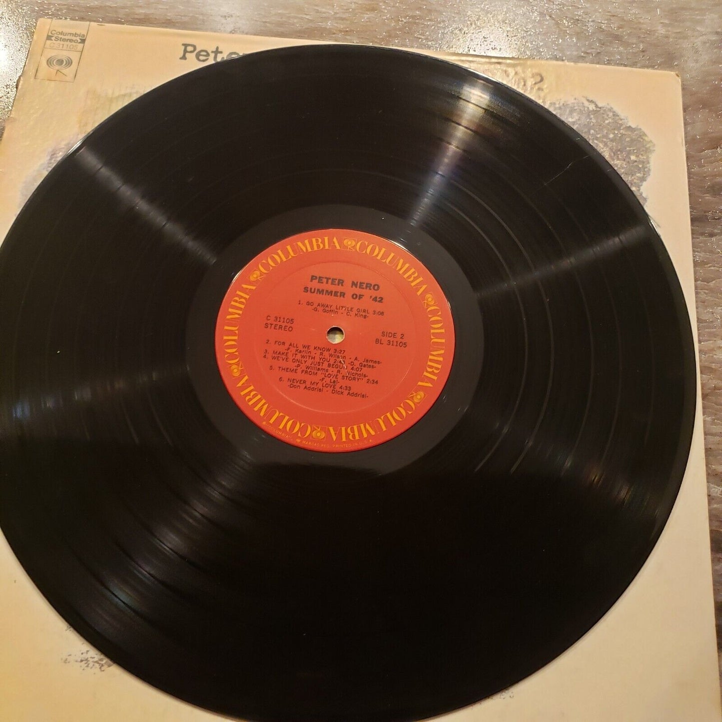 Peter Nero - Summer Of 42 - BL 31105 Vinyl Record LP