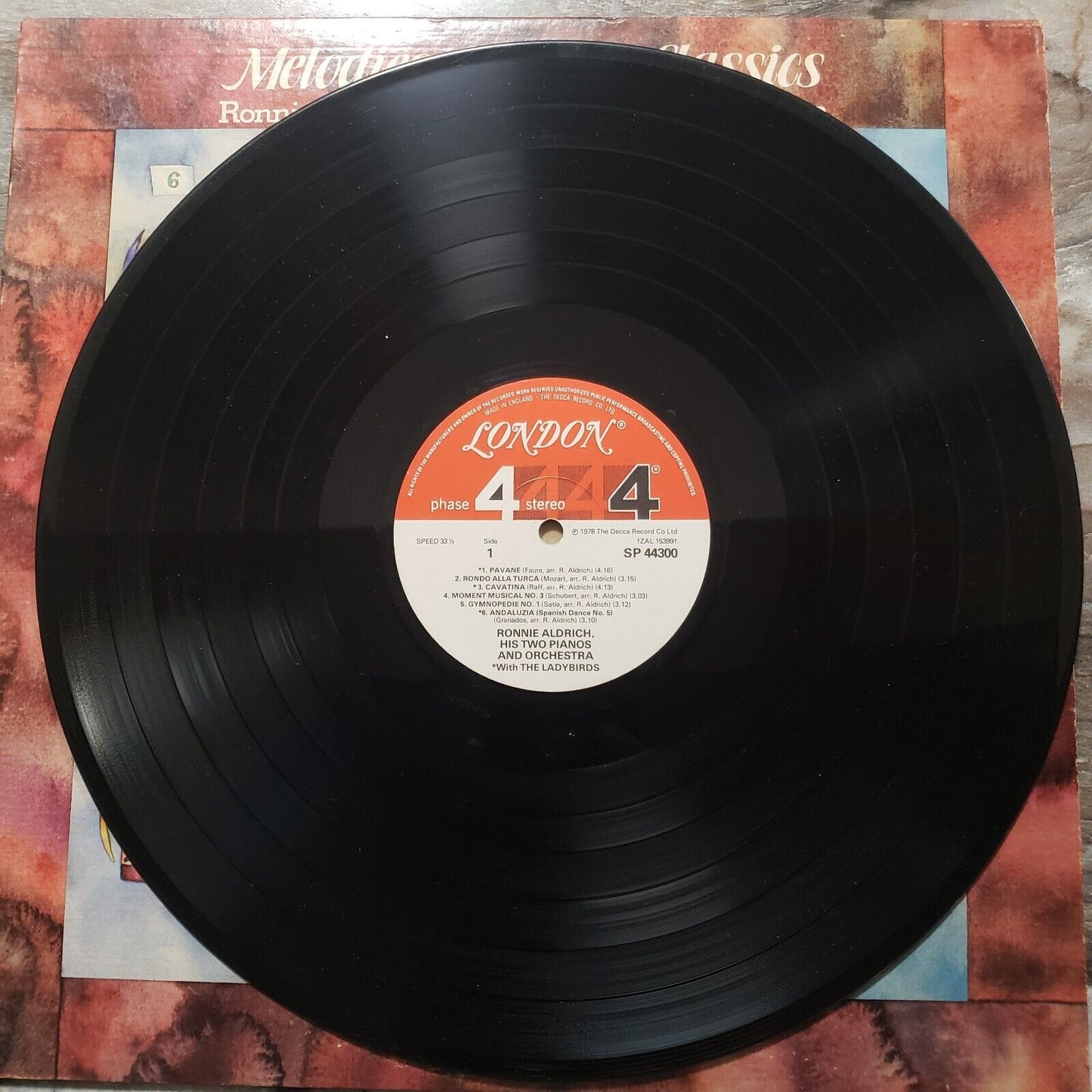 Ronnie Aldrich - Melodies From The Classics - SP 44300 Vinyl Record LP