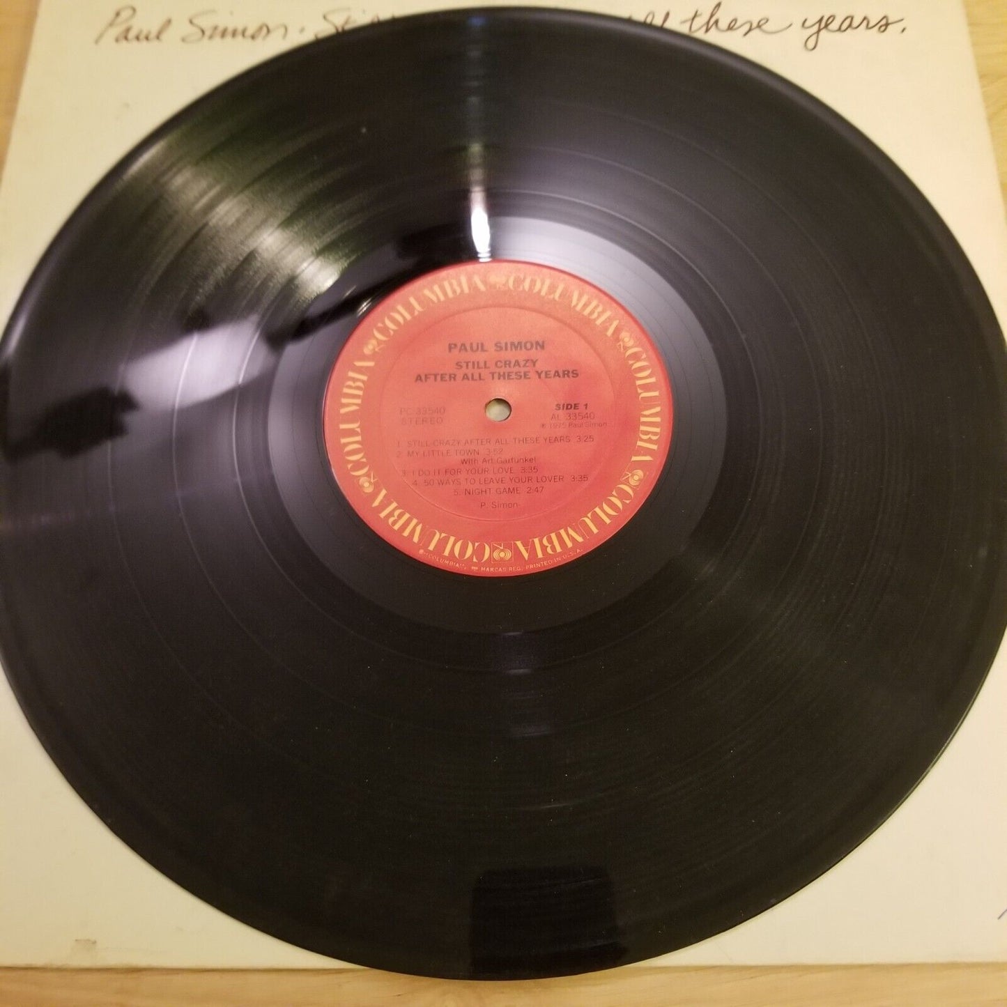 Paul Simon - Still Crazy After All These Years - PC-33540 Vinyl Record LP