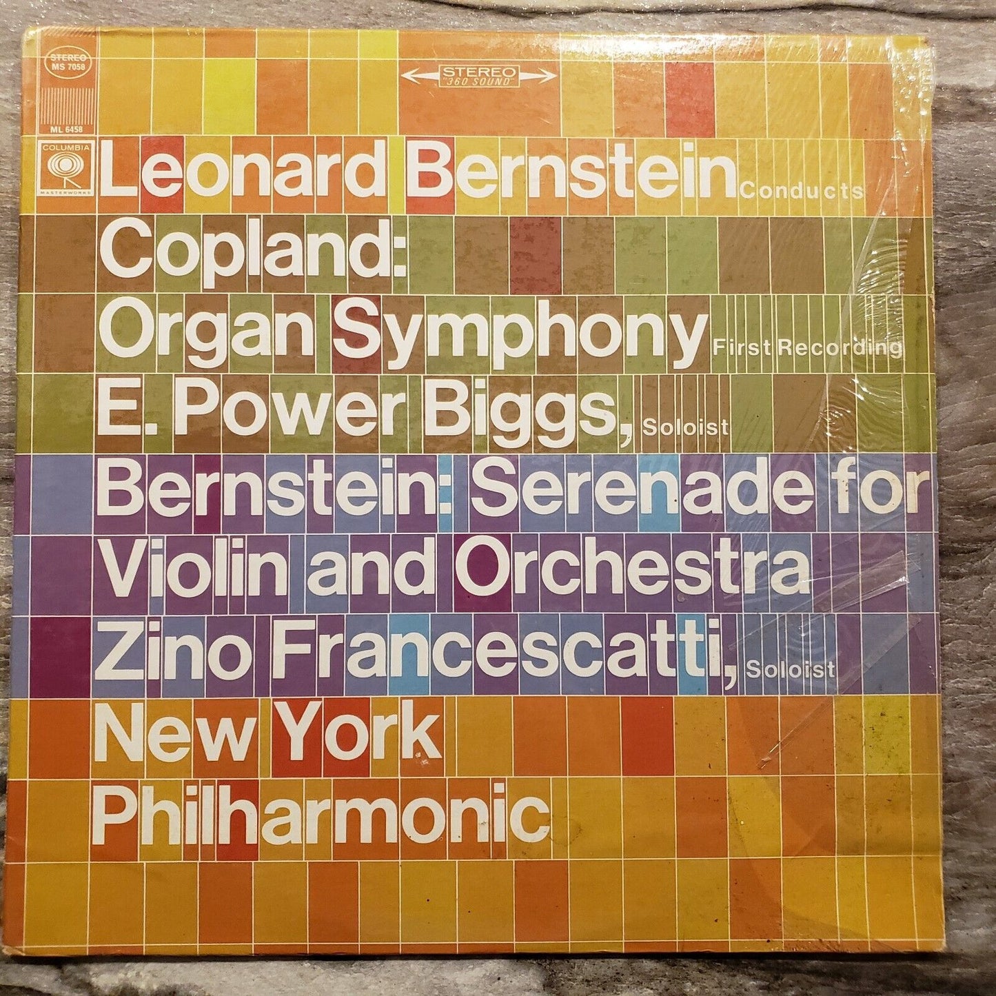Leonard Bernstein - Copeland, New York Philharmonic - MS 7058 Vinyl Record LP