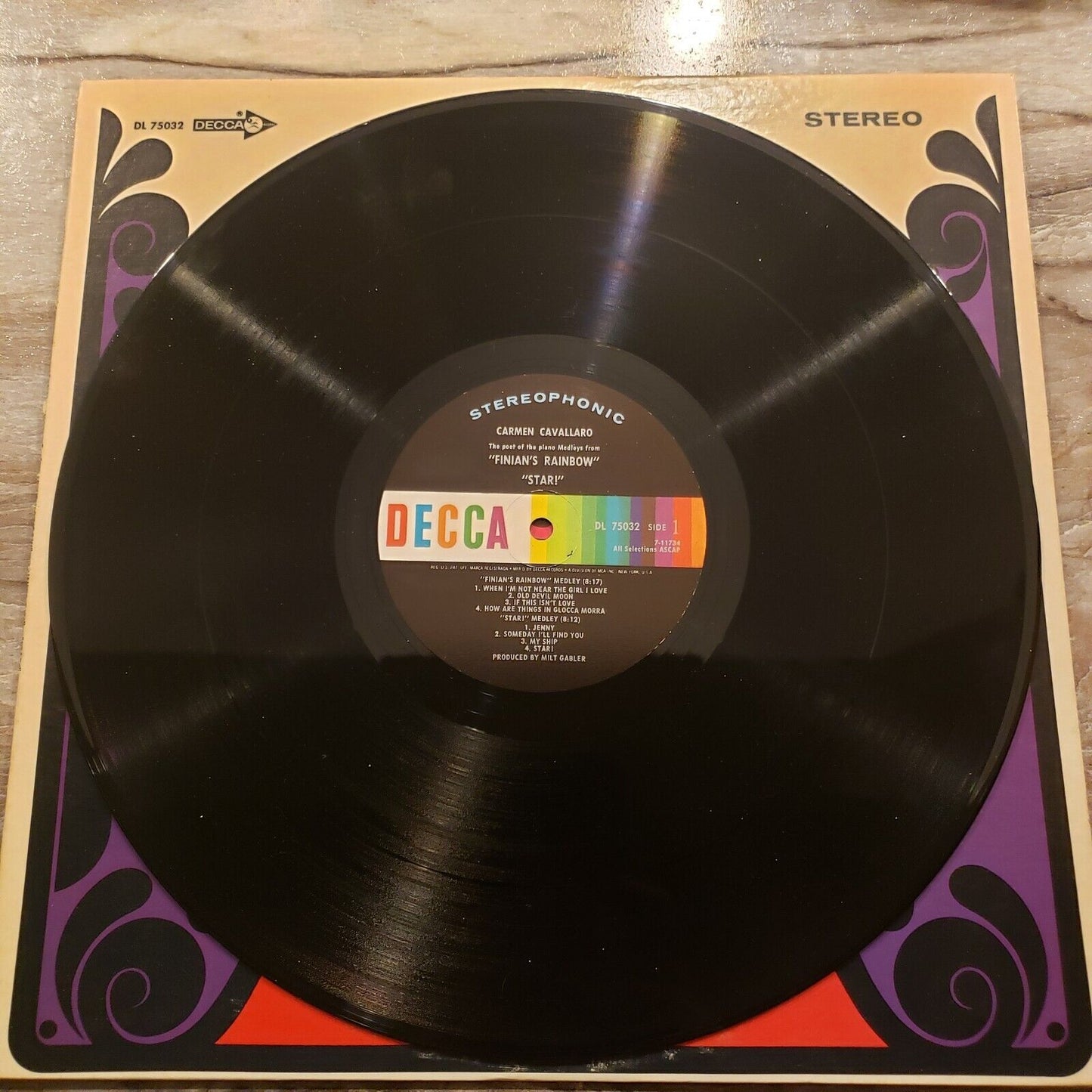 Carmen Cavallaro - Sweet Charity, Funny Girl - 7-11735 Vinyl Record LP