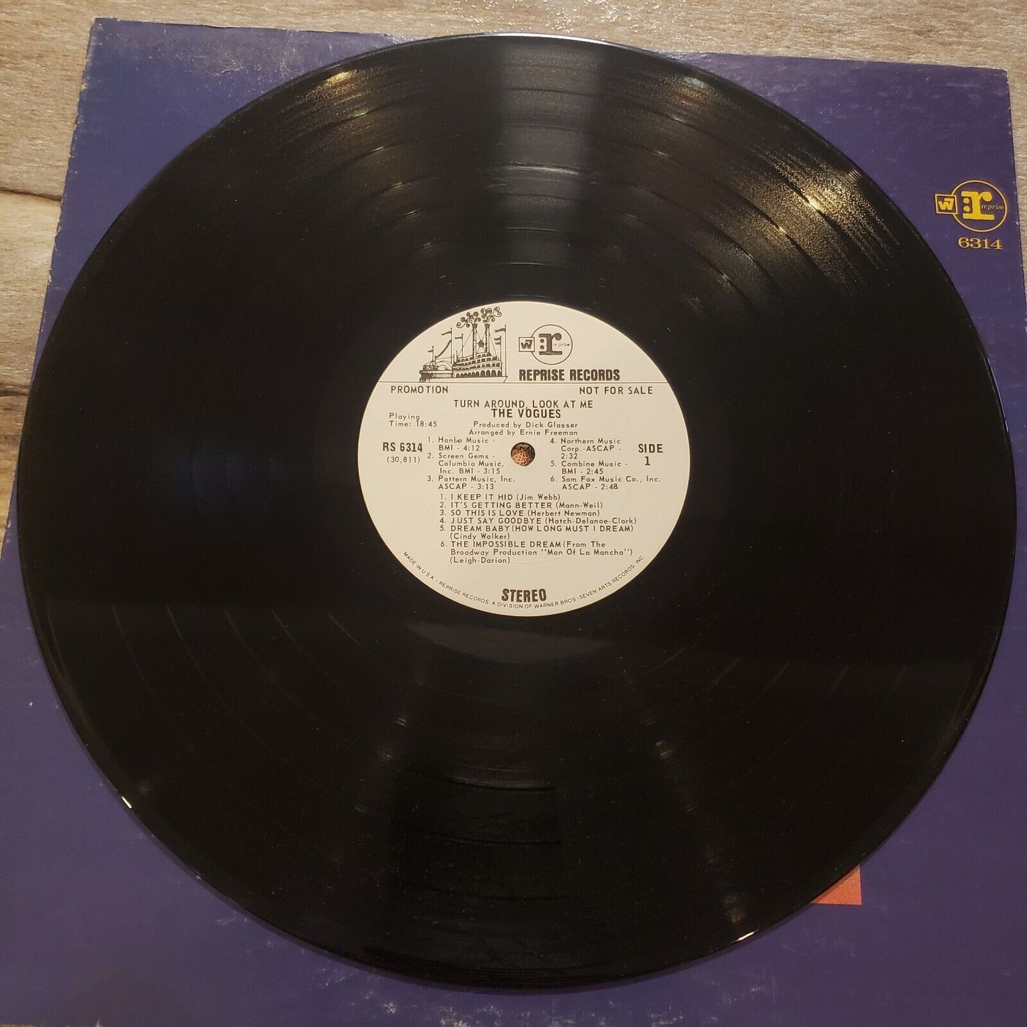 The Vogues - Turn Around, Look At Me - RS 6314 Vinyl Record LP