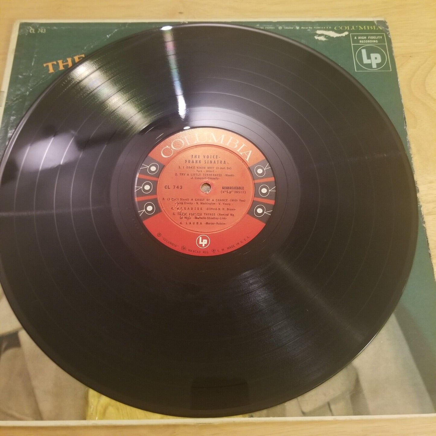 Frank Sinatea - The Voice - CL-73 Vinyl Record LP