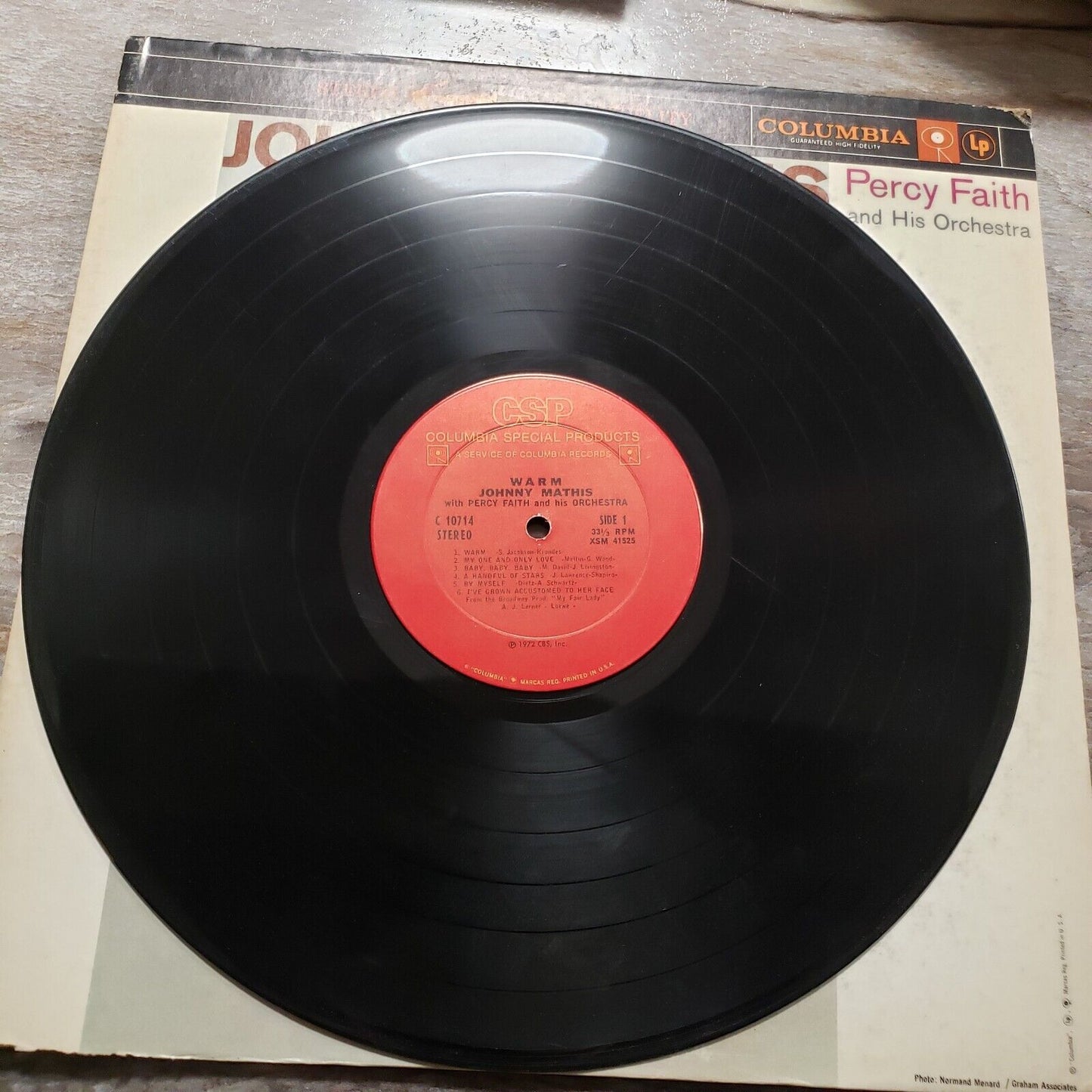 Johnny Mathis, Percy Faith - Warm - C 10714 Vinyl Record LP