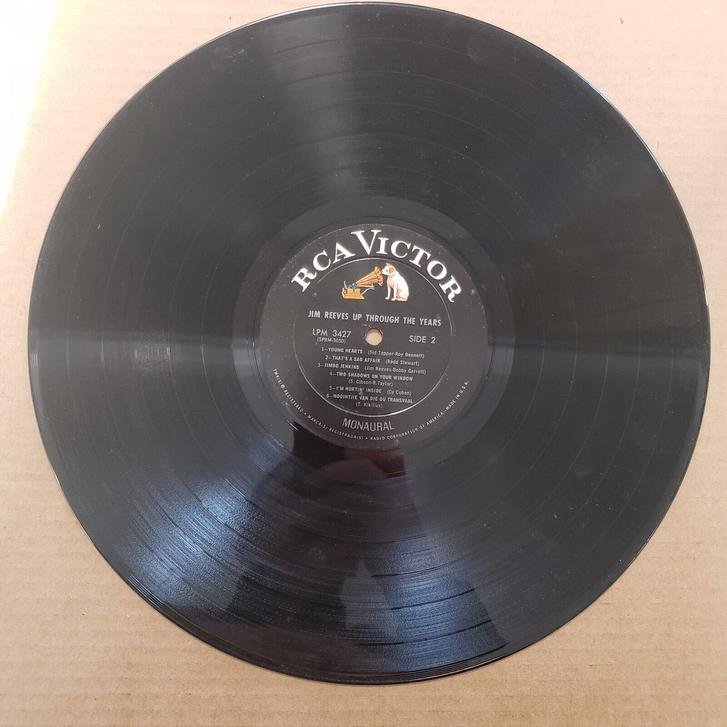 Jim Reeves - Up Through The Years - LPM 3427 Vinyl Record LP
