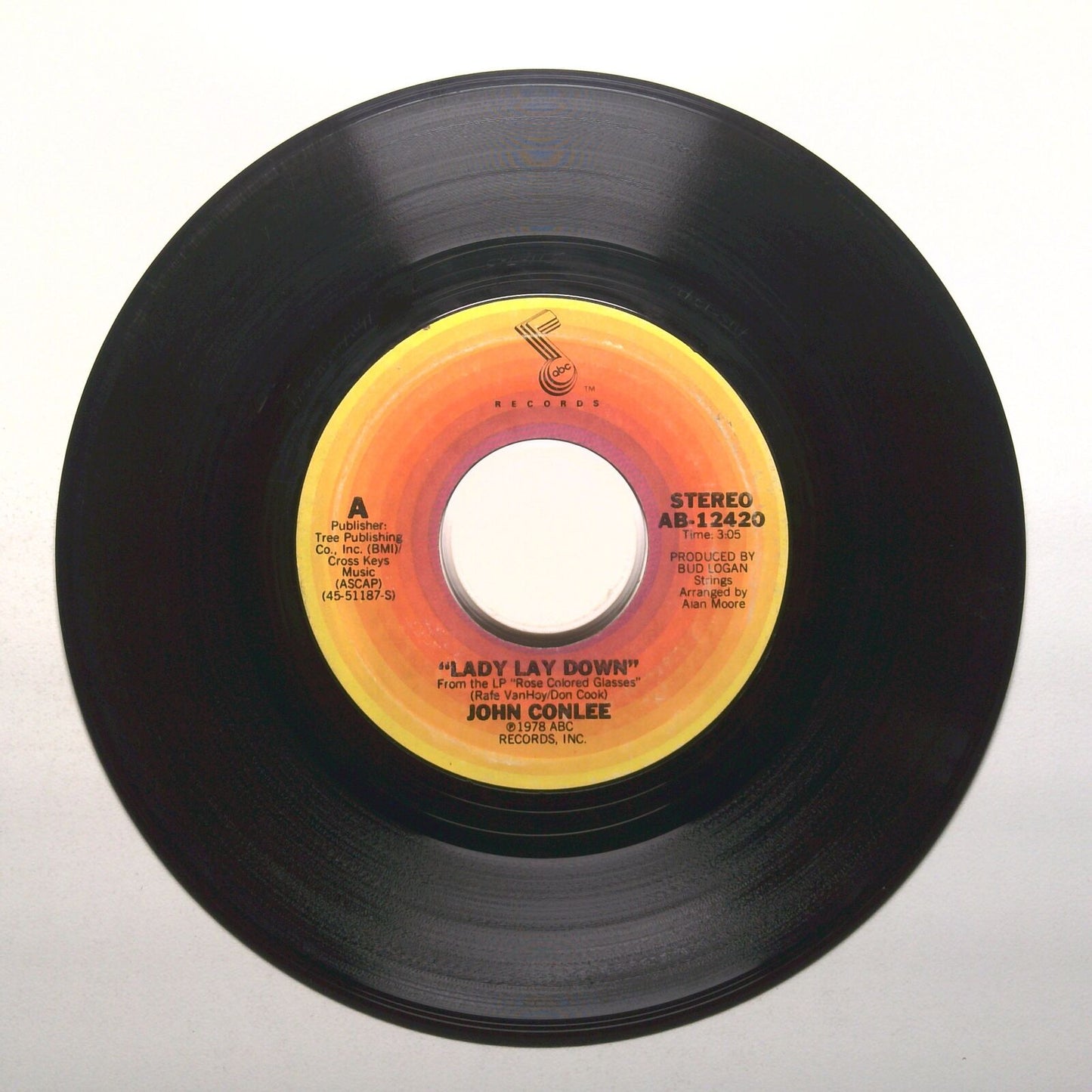 John Conlee - Something Special; Lady Lay Down - Vinyl Record 45 RPM 7"
