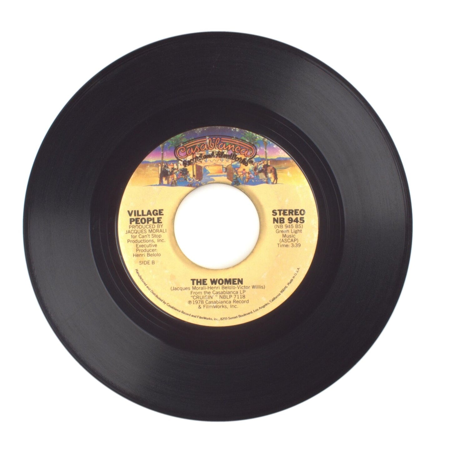Village People - Y.M.C.A.; The Women - Vinyl Record 45 RPM 7"