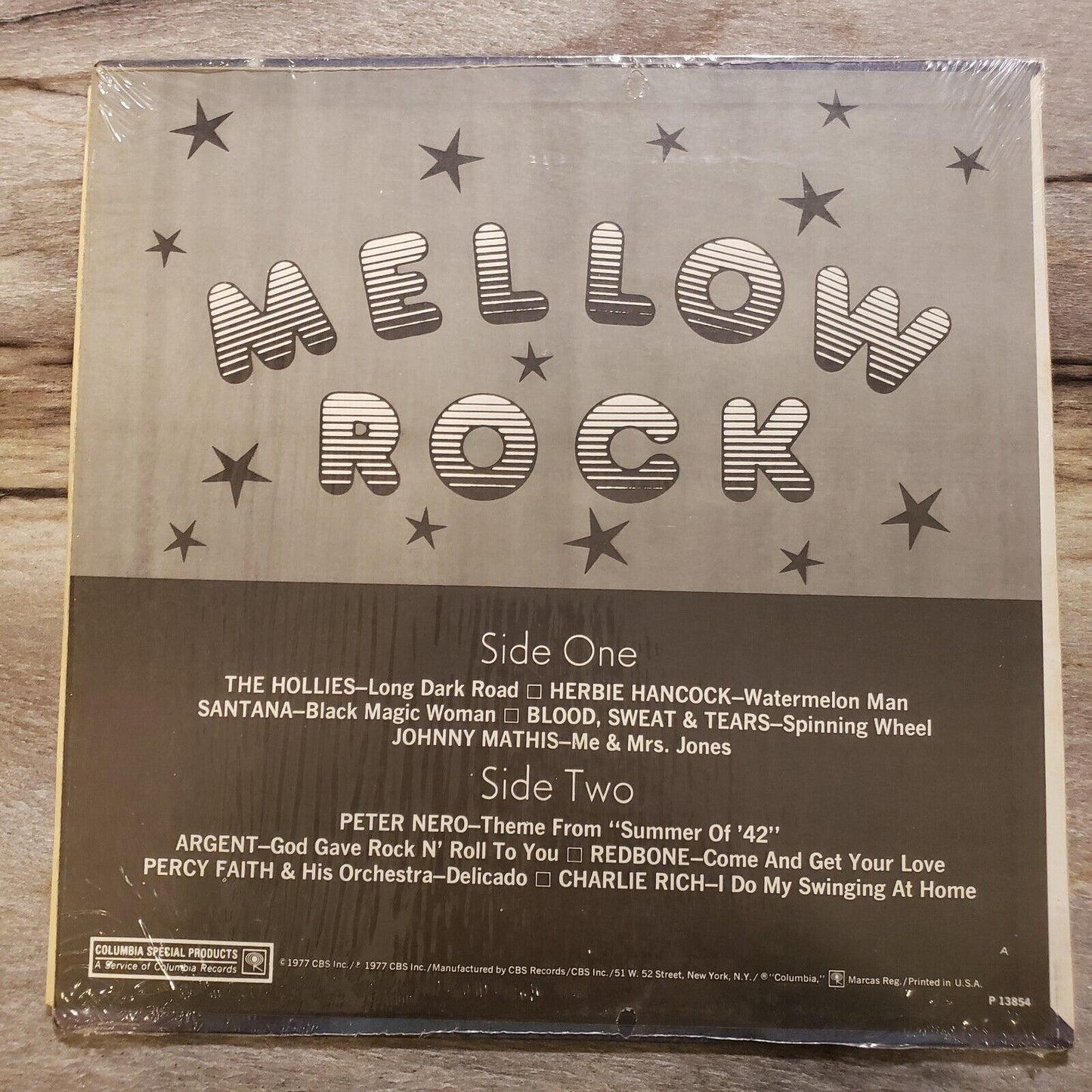 Columbia Special Products - Mellow Rock - 1977 P 13854 Vinyl Record LP