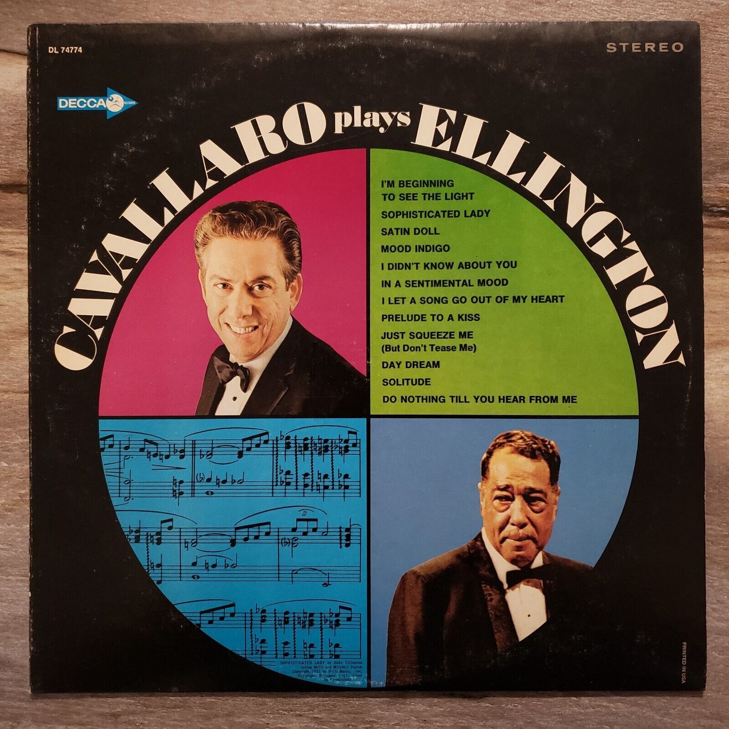 Carmen Cavallaro - Cavallaro plays Ellington - DL 74774 - Vinyl Record LP