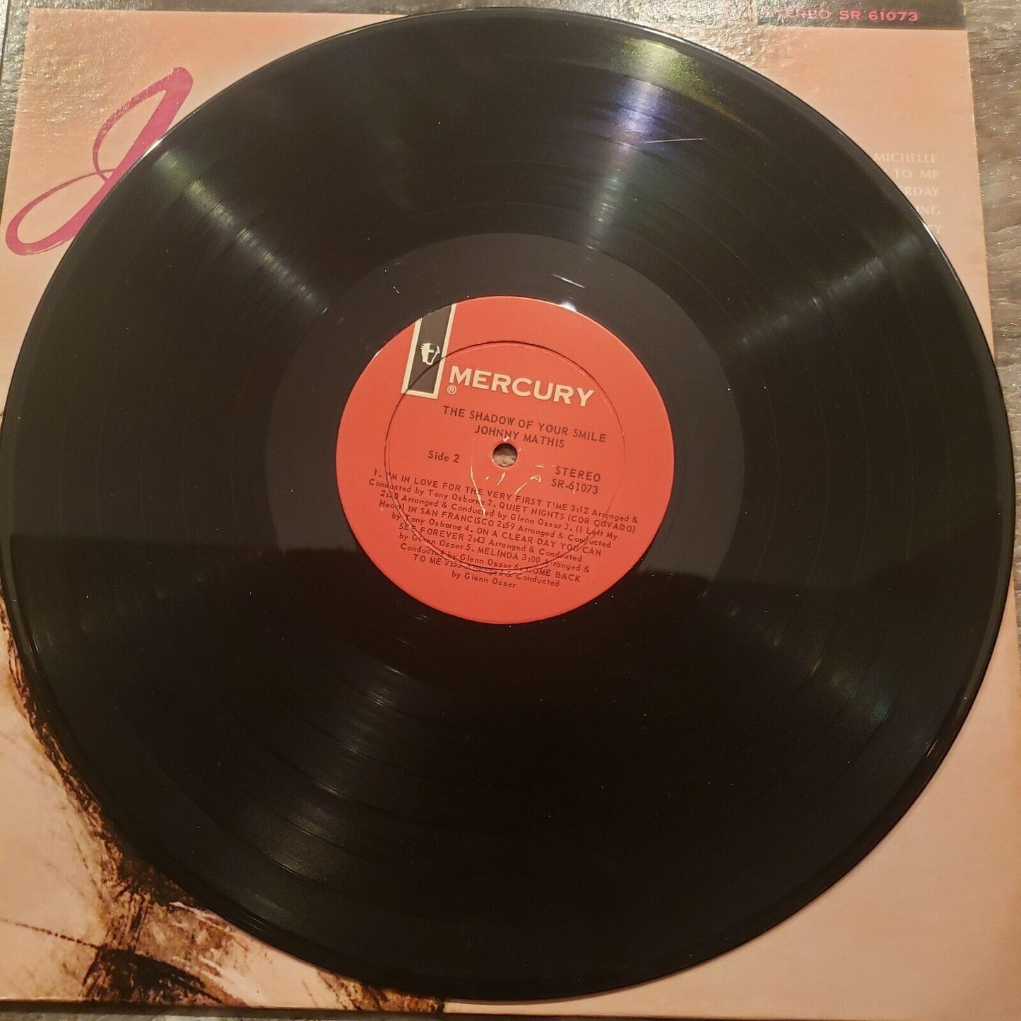Johnny Mathis - The Shadow Of Your Smile - SR 61073 Vinyl Record LP