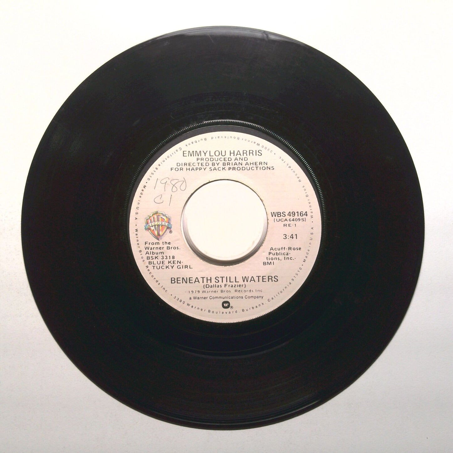 Emmylou Harris - Beneath Still Waters; Till I Gain Control Again - 45 RPM 7"
