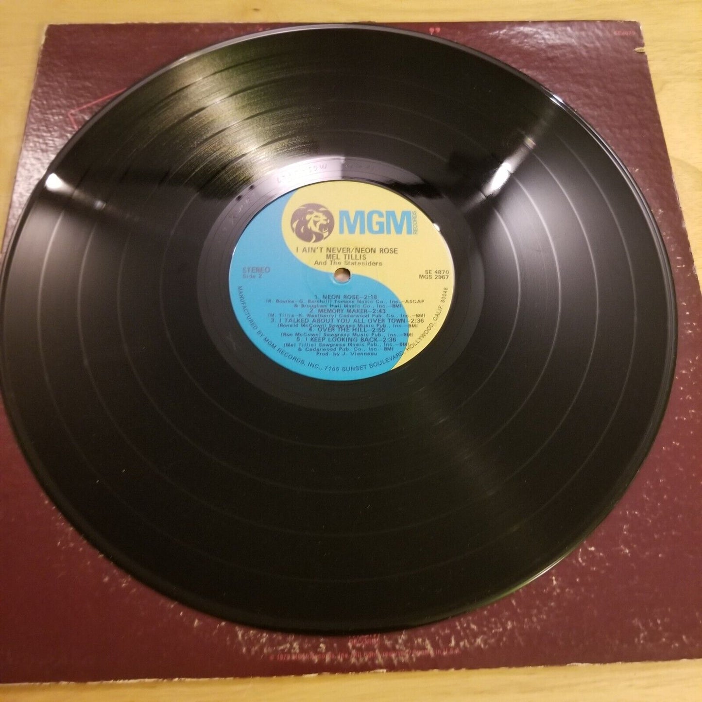 Mel Tillis and the Statesiders - "I Ain't Never" - SE-4807 Vinyl Record LP