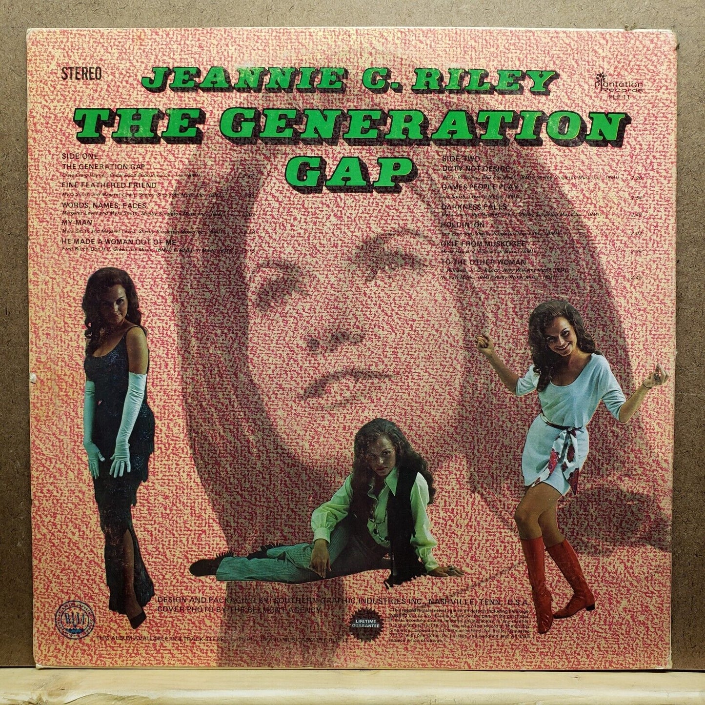 Jeannie C. RIley - The Generation Gap - PLP 11 - Vinyl Record LP