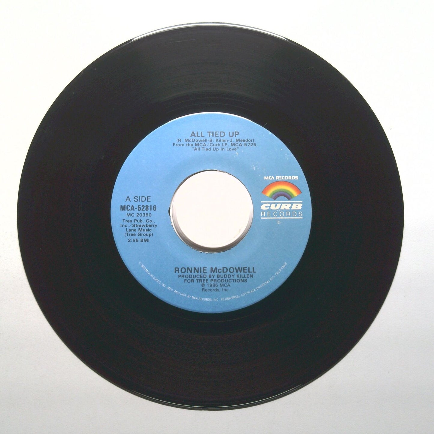Ronnie McDowell - Strings Of Silver Satin; All Tied Up - VInyl 45 RPM 7"