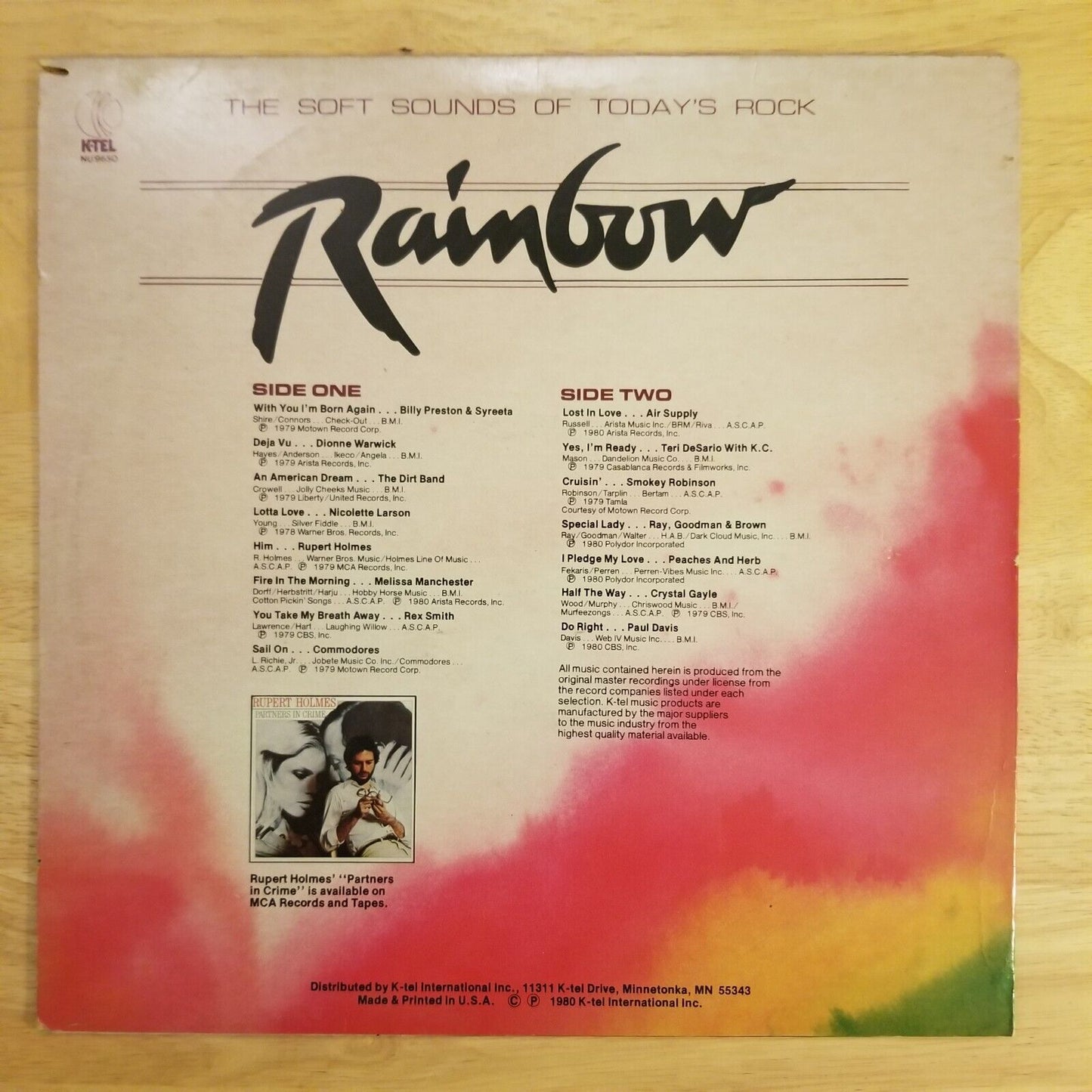 Rainbow - The Soft Sounds of Today's Soft Rock - NU-9650 Vinyl Record LP