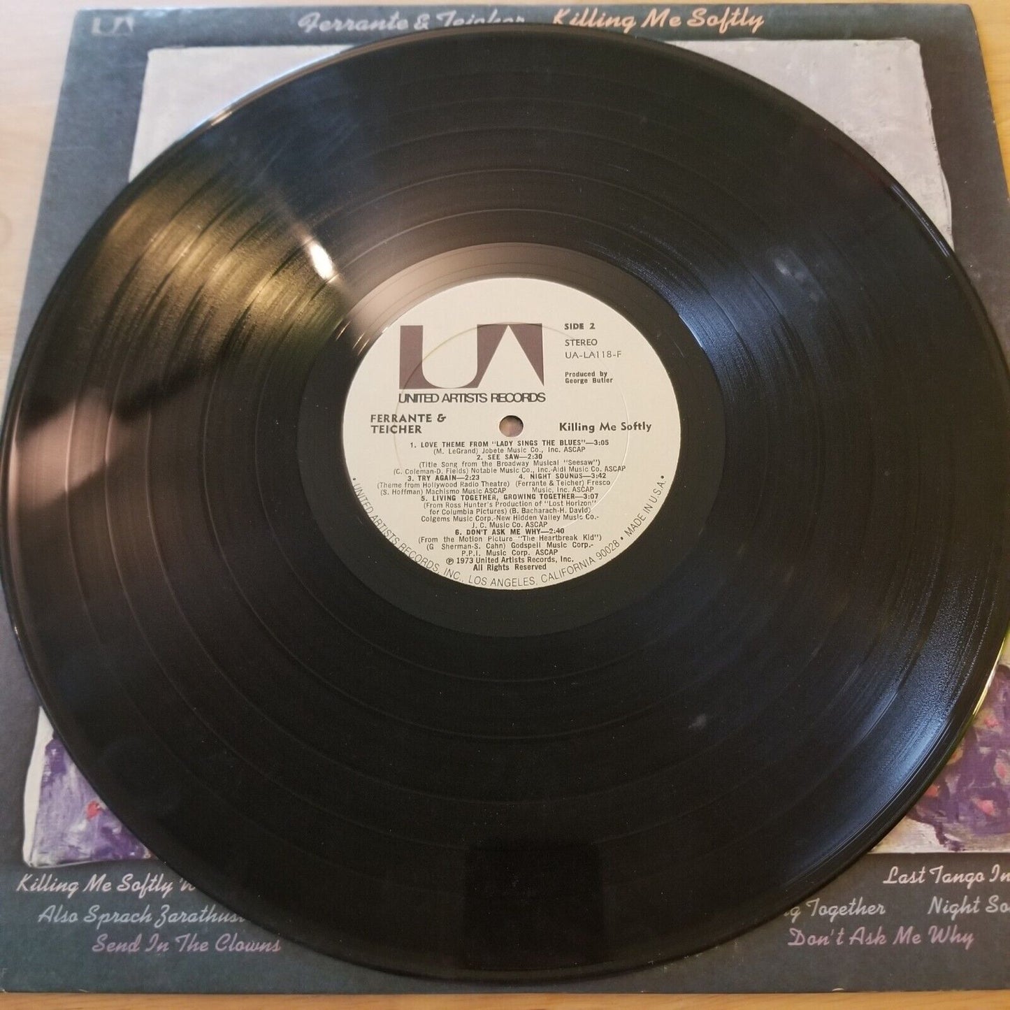 Ferrante and Teicher - Killing Me Softly - UALA-118 Vinyl Record LP