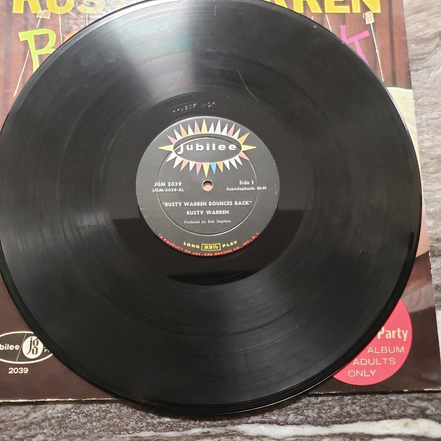 Rusty Warren - Rusty Warren Bounces Back - JGM 2039 Vinyl Record LP