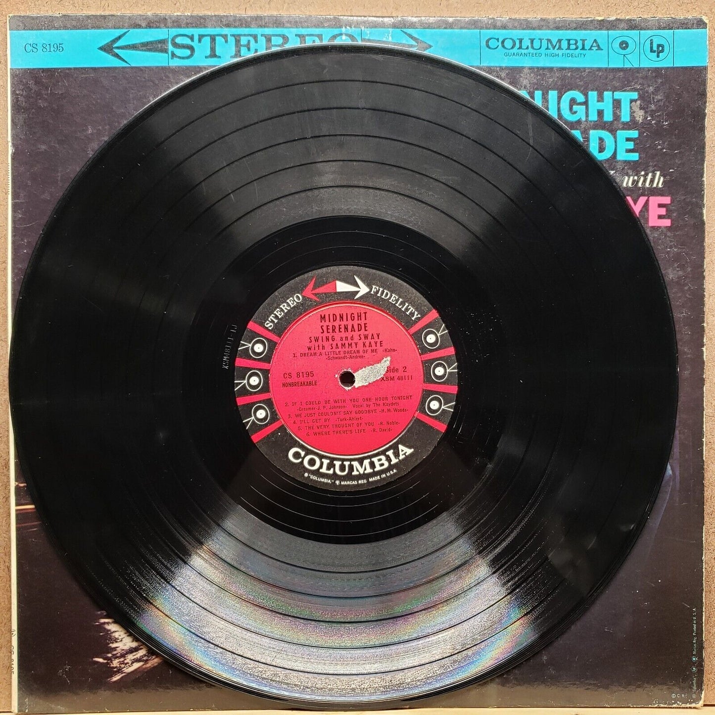 Midnight Serenade - Swing and Sway with Sammy Kaye - CS 8195 - Vinyl Record LP