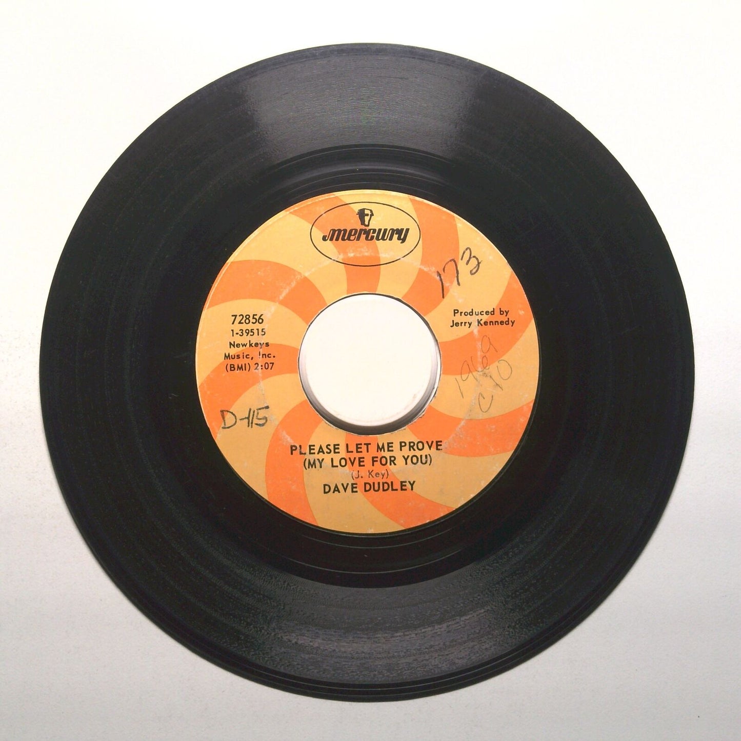 Dave Dudley - I'll Be Moving Along; Please Let Me Prove (My Love For You) - 45