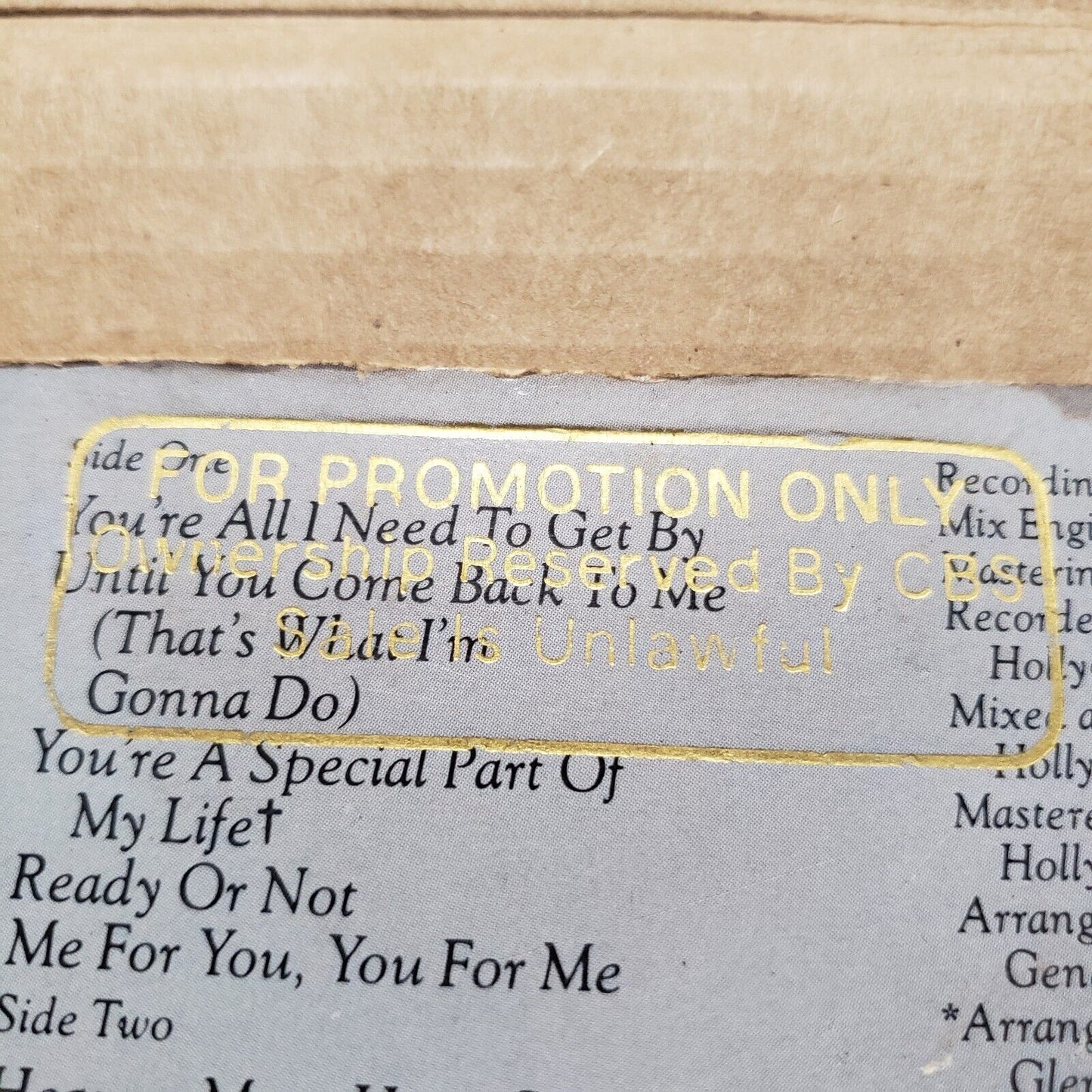 Johnny Mathis & Deniece Williams - That's What Friends Are For - Demo NFS