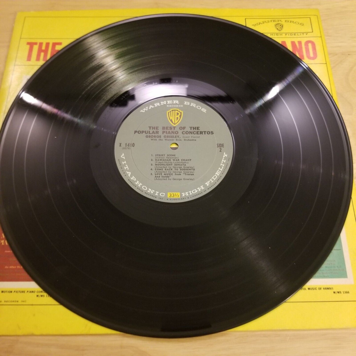 George Greenly - The Best of the Popular Piano Concertos - X-1410 Vinyl Record
