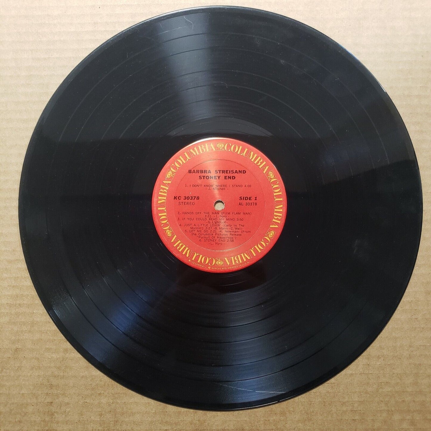 Barbara Streisand - Stoney End - KC 30378 Vinyl Record LP