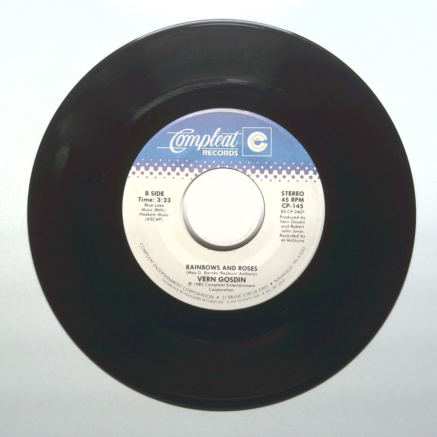 Vern Gosdin - I Know The Way To You By Heart; Rainbows And Roses - 45 PRM 7"