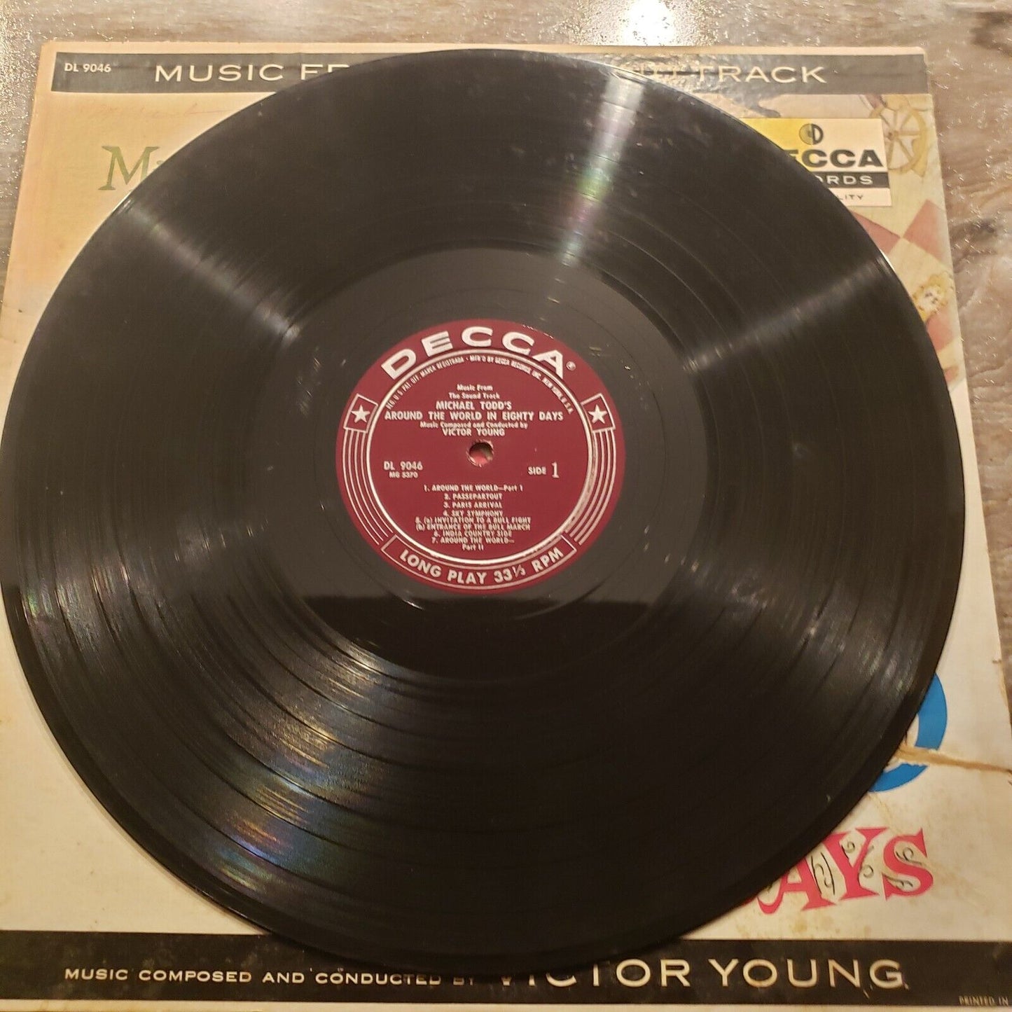 Around The World In 80 Days Soundtrack - DL 9046 Vinyl Record LP