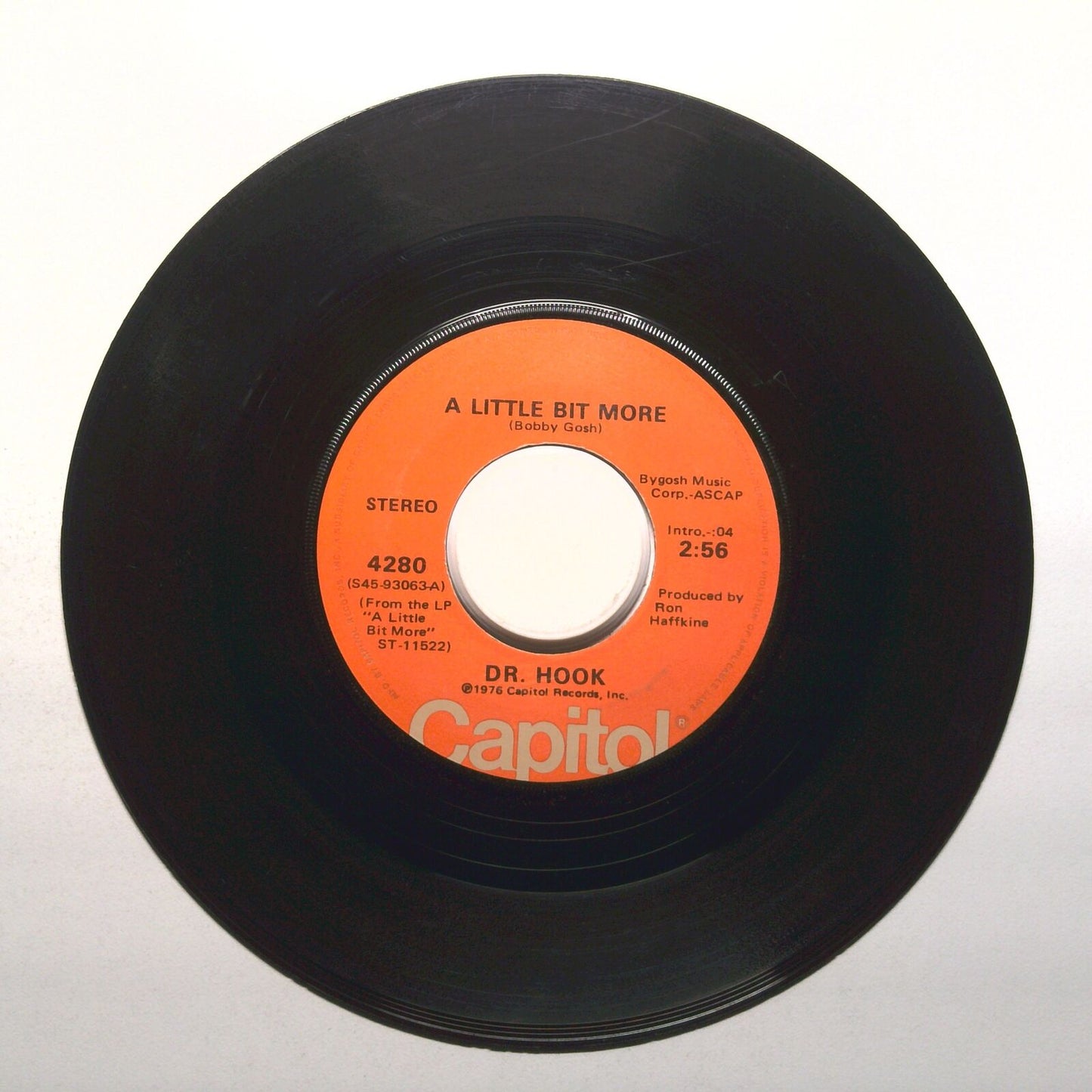 Dr. Hook - A Couple More Years; A Little Bit More - Vinyl Record 45 RPM 7"