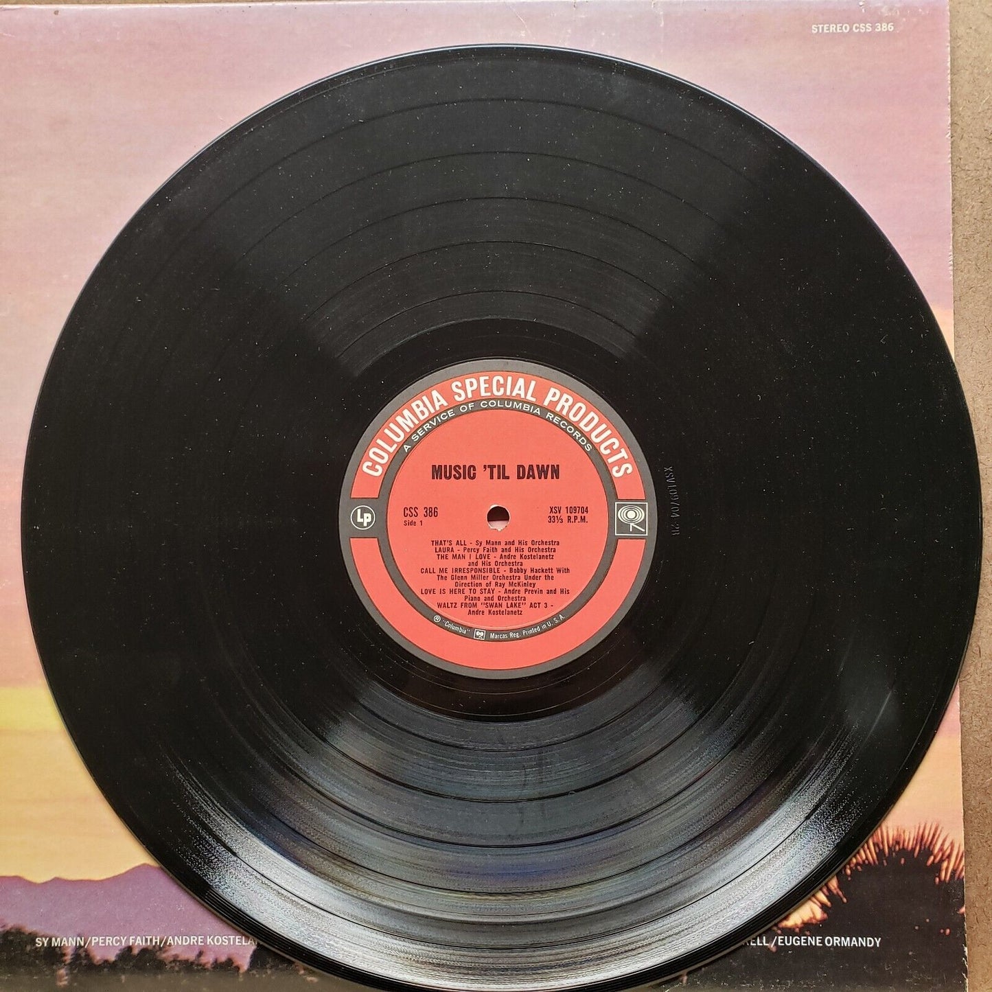 Music 'Til Dawn - CSS 386 - Vinyl Record LP