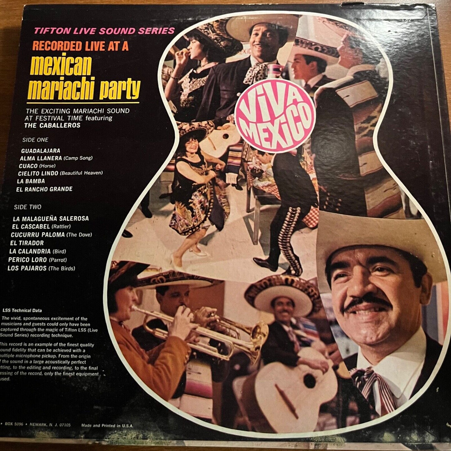 The Caballeros - Viva Mexico - TS 62 - Vinyl Record LP