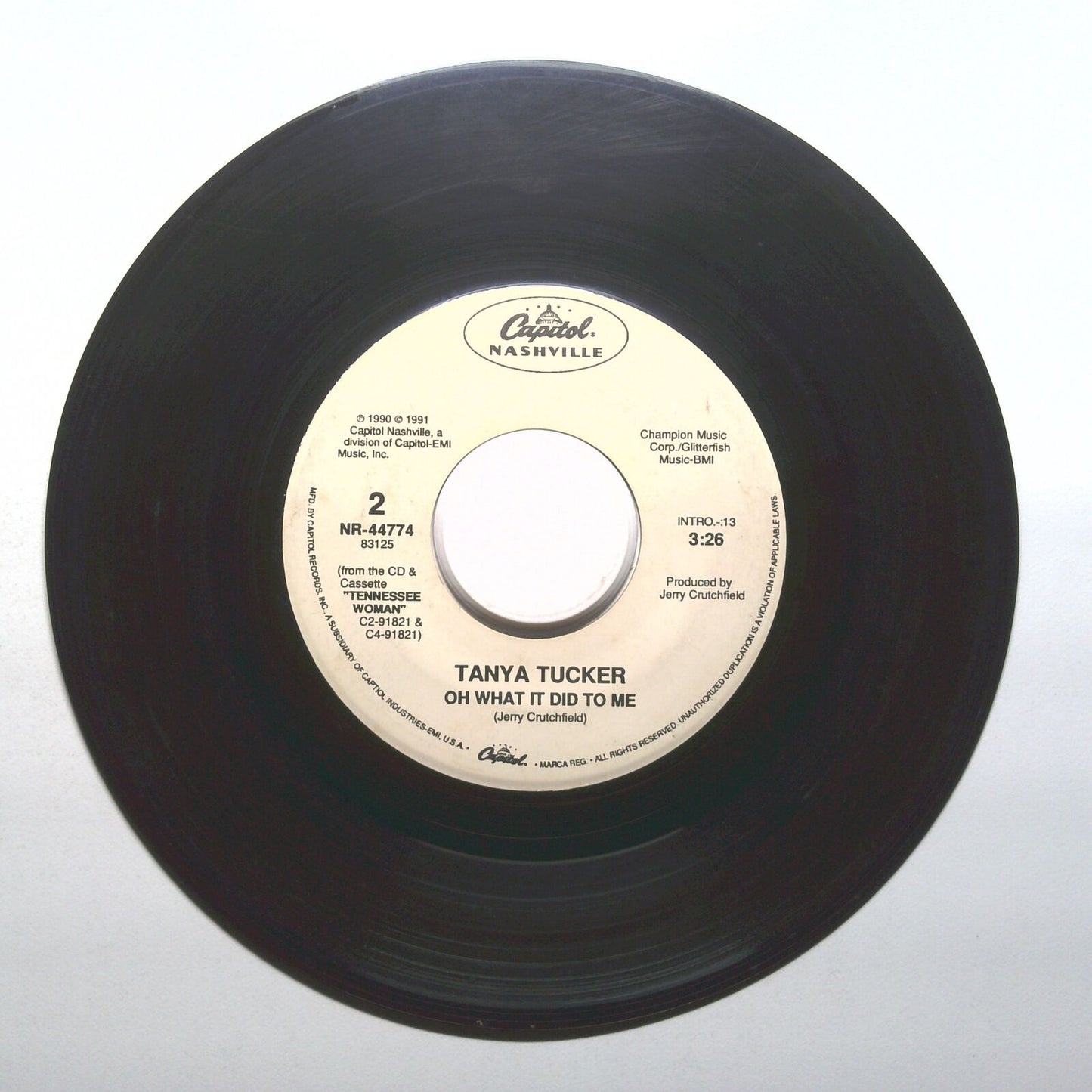 Tanya Tucker - What Do I Do With Me; Oh What It Did To Me - Vinyl 45 RPM 7"