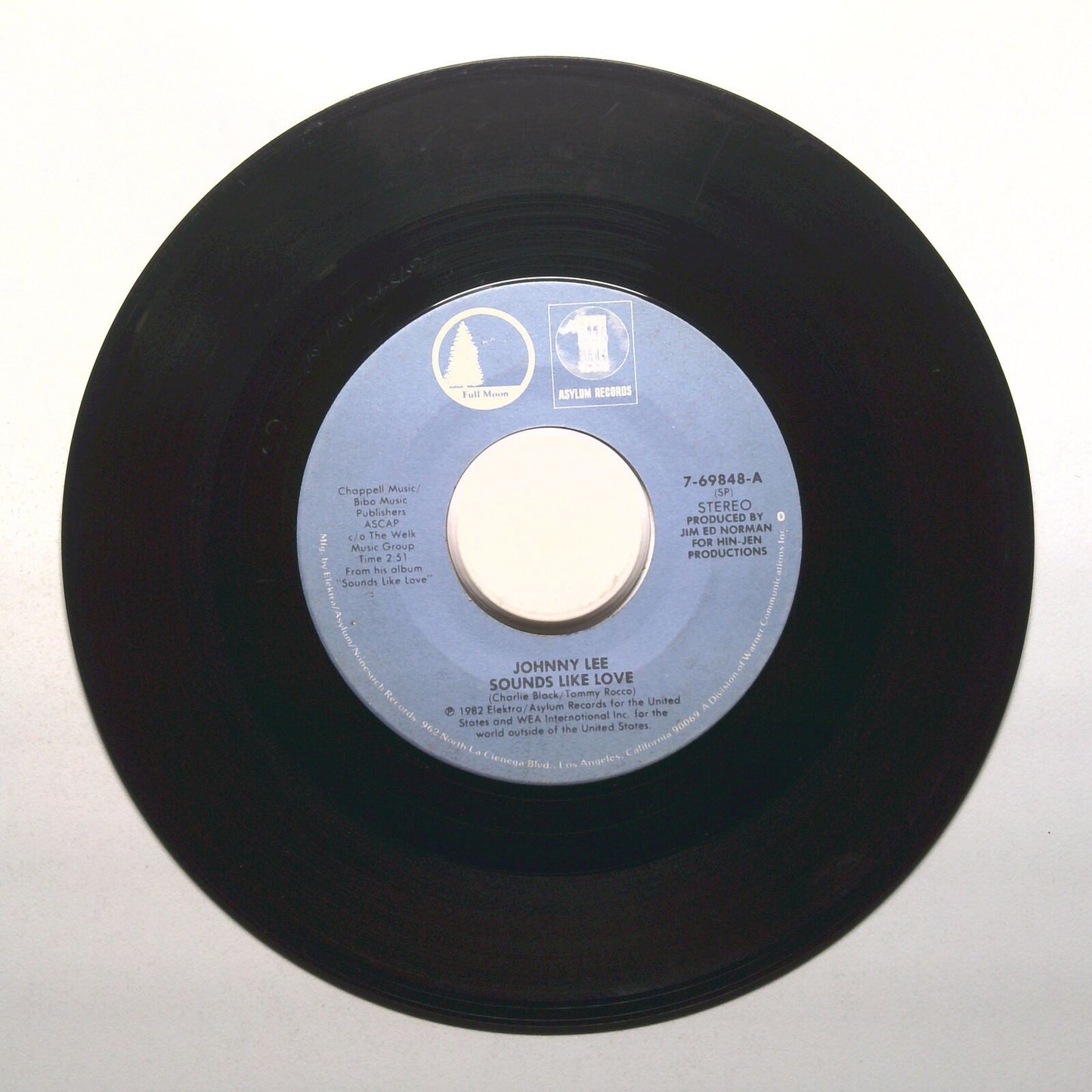 Johnny Lee - The Deeper We Fall; Sounds Like Love - Vinyl Record 45 RPM 7"