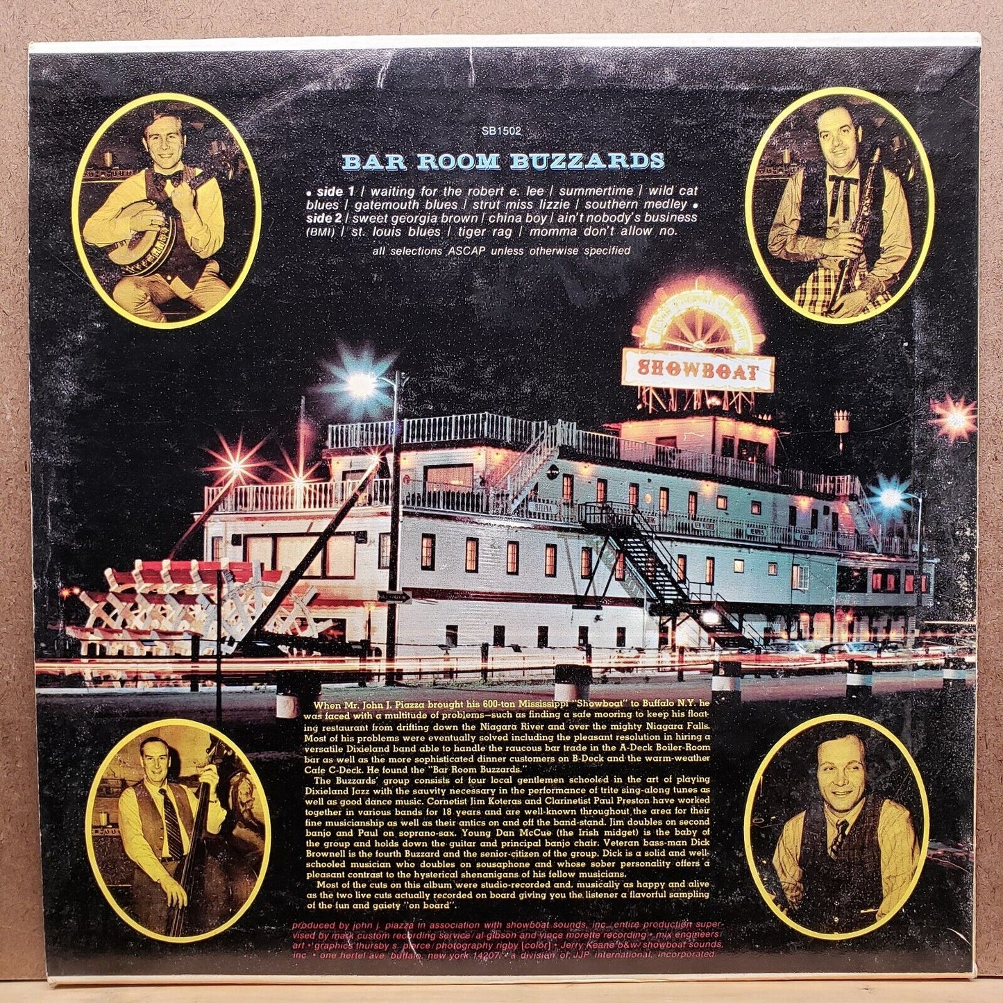 Bar Room Buzzards - XP 1502 - Vinyl Record LP